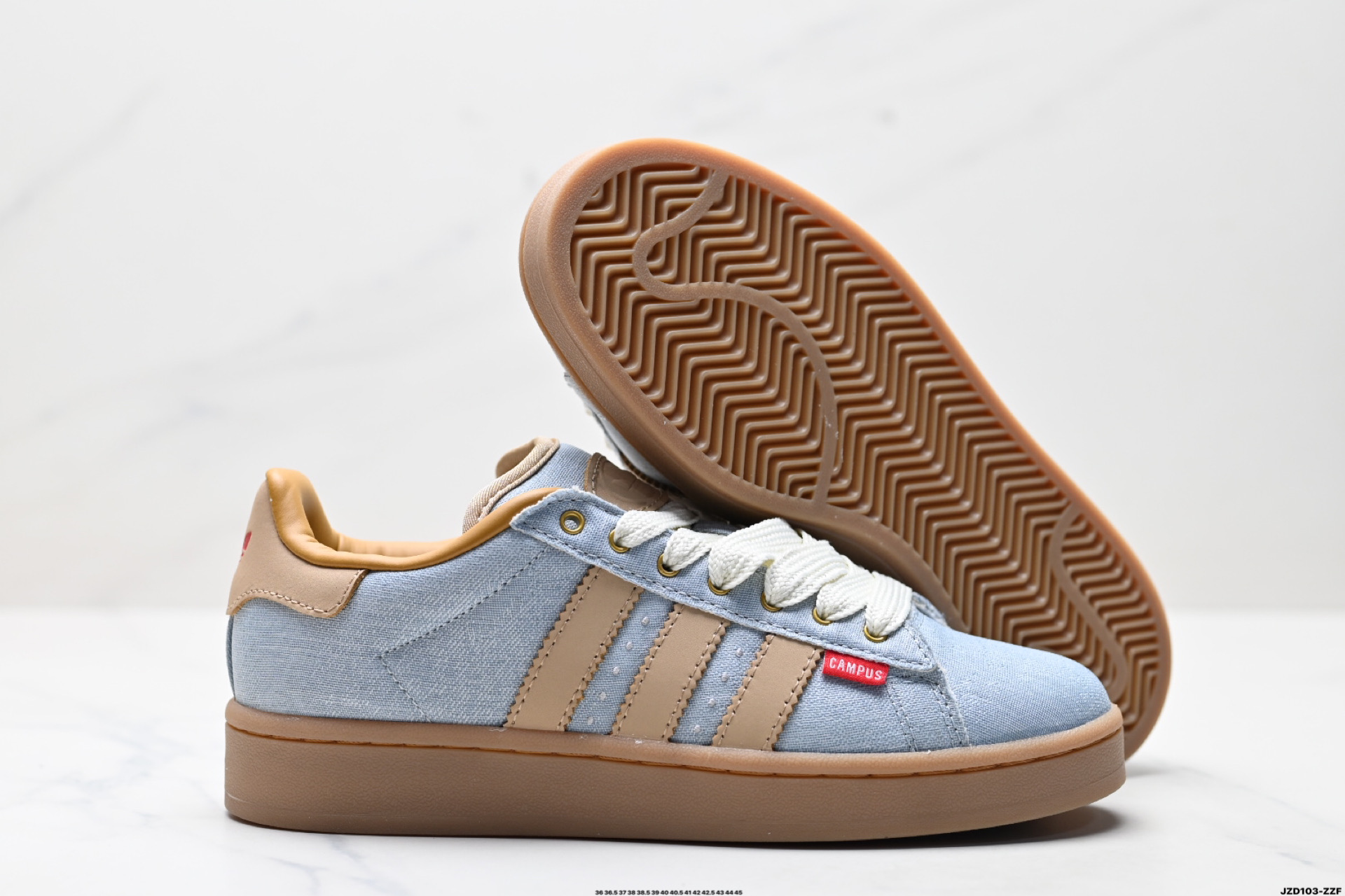 阿迪达斯Adidas Originals Campus 00s学院系列 面包风经典复古低帮百搭休闲运动板鞋 JI1984