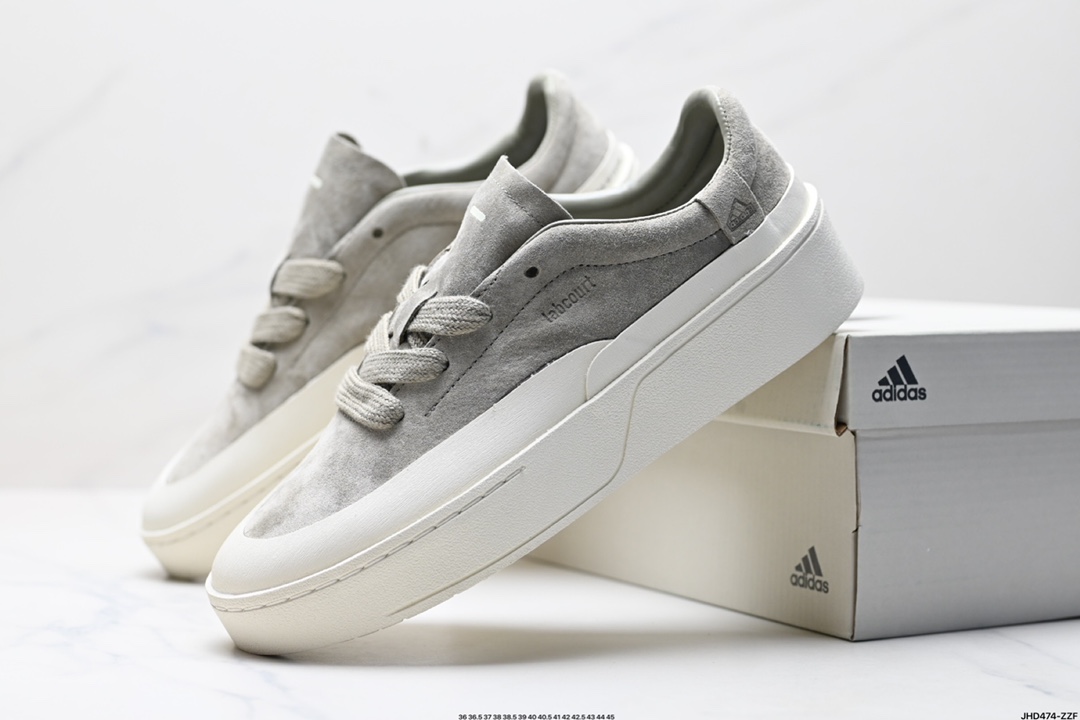 adidas LABCOURT 百搭休闲轻松舒适 耐磨透气低帮 板鞋  JS0556