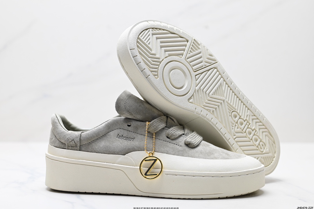 adidas LABCOURT 百搭休闲轻松舒适 耐磨透气低帮 板鞋  JS0556