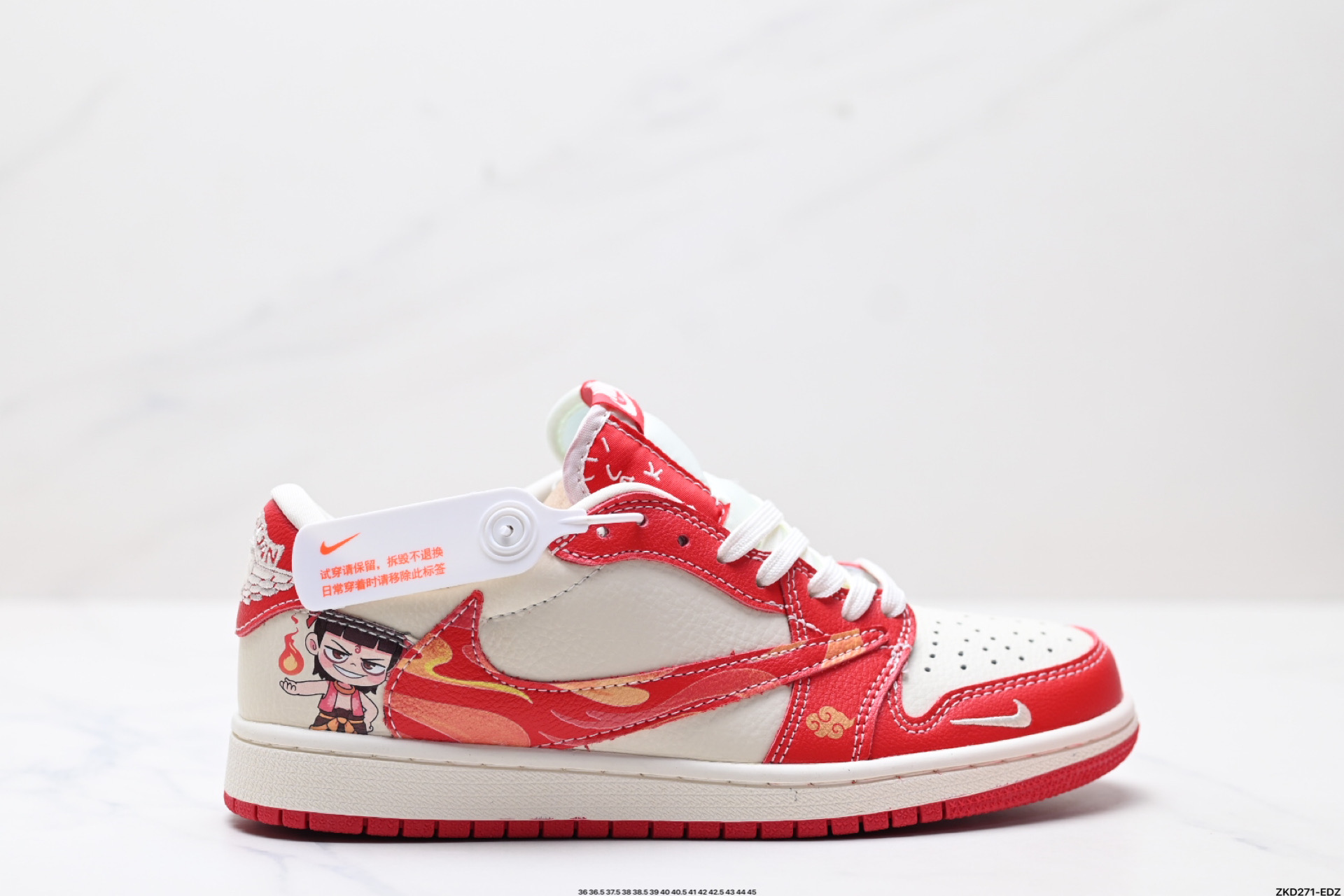 AJ1倒勾Travis Scott x Air Jordan 1 ” Reverse Mocha “ AJ1乔1 TS 闪电 联名倒钩 低帮文化篮球鞋  XS2025-088