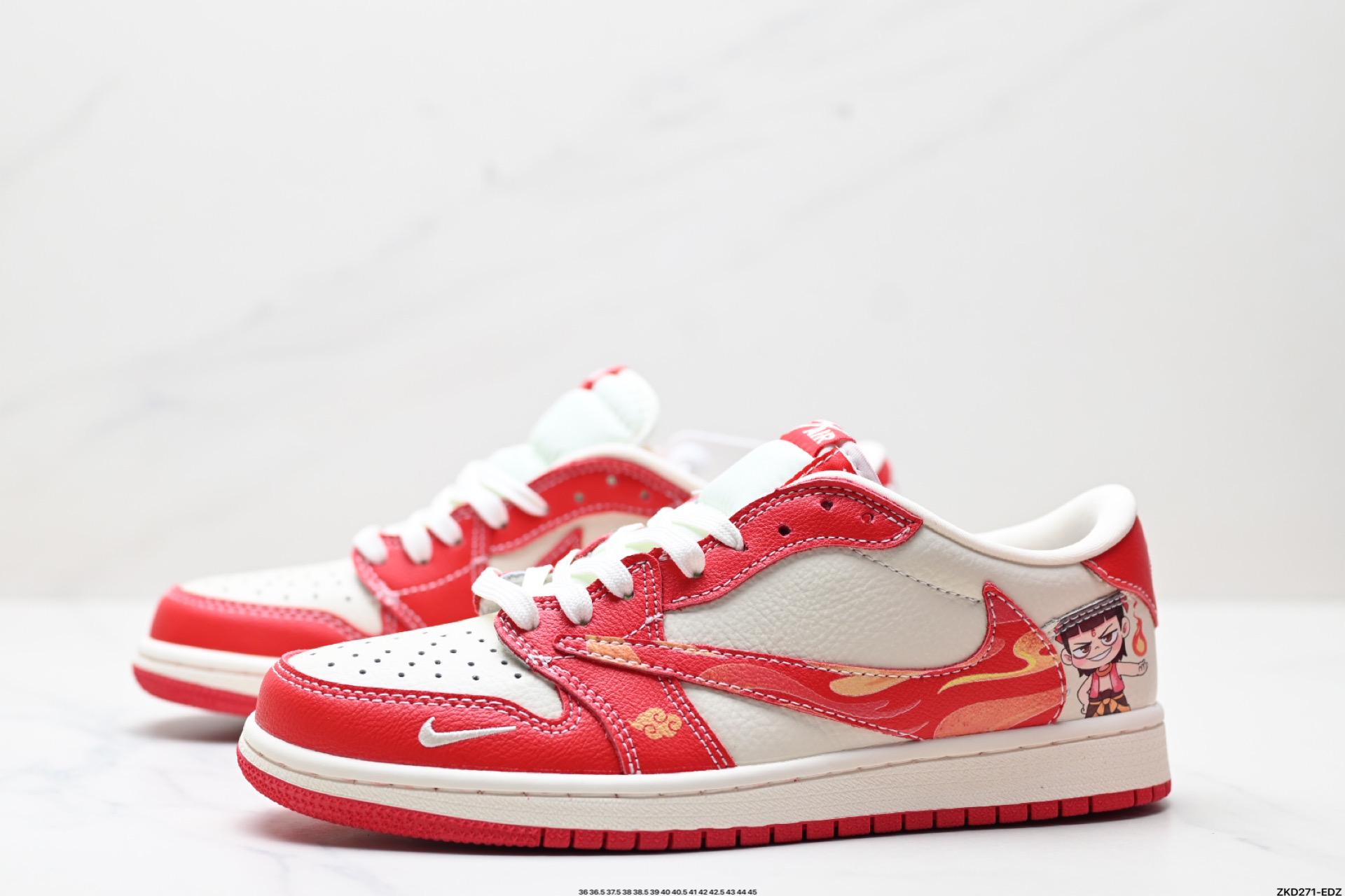 AJ1倒勾Travis Scott x Air Jordan 1 ” Reverse Mocha “ AJ1乔1 TS 闪电 联名倒钩 低帮文化篮球鞋  XS2025-088