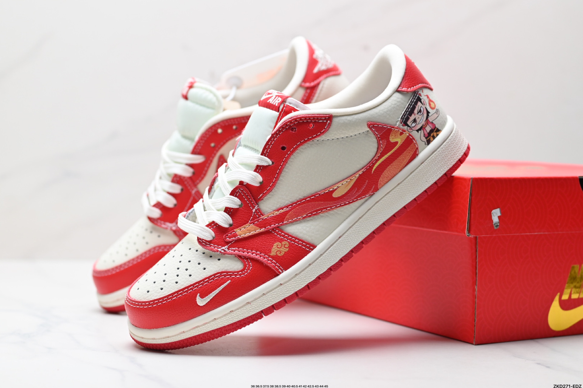 AJ1倒勾Travis Scott x Air Jordan 1 ” Reverse Mocha “ AJ1乔1 TS 闪电 联名倒钩 低帮文化篮球鞋  XS2025-088