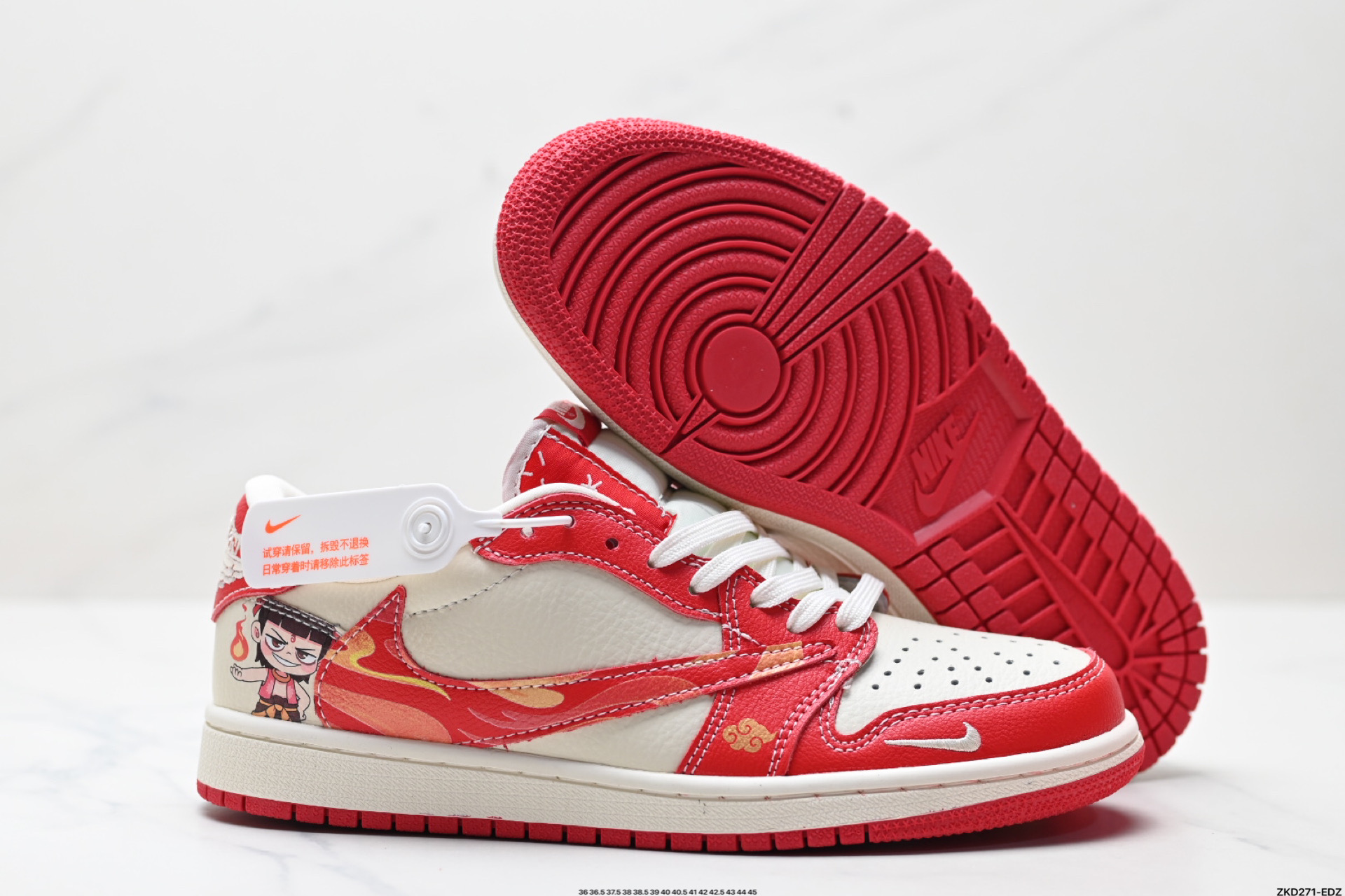AJ1倒勾Travis Scott x Air Jordan 1 ” Reverse Mocha “ AJ1乔1 TS 闪电 联名倒钩 低帮文化篮球鞋  XS2025-088