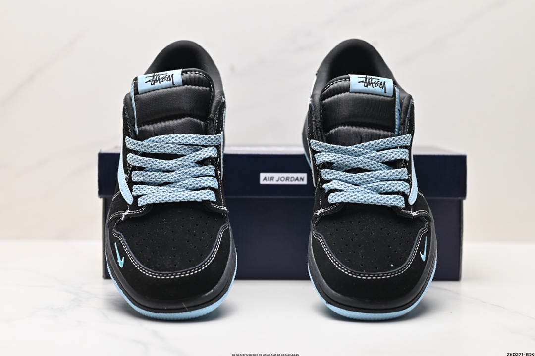AJ1倒勾Travis Scott x Air Jordan 1 ” Reverse Mocha “ AJ1乔1 TS 闪电 联名倒钩 低帮文化篮球鞋 XS2024-008