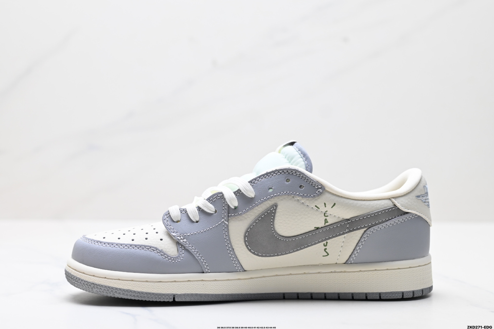 AJ1倒勾Travis Scott x Air Jordan 1 ” Reverse Mocha “ AJ1乔1 TS 闪电 联名倒钩 低帮文化篮球鞋 XS2024-018