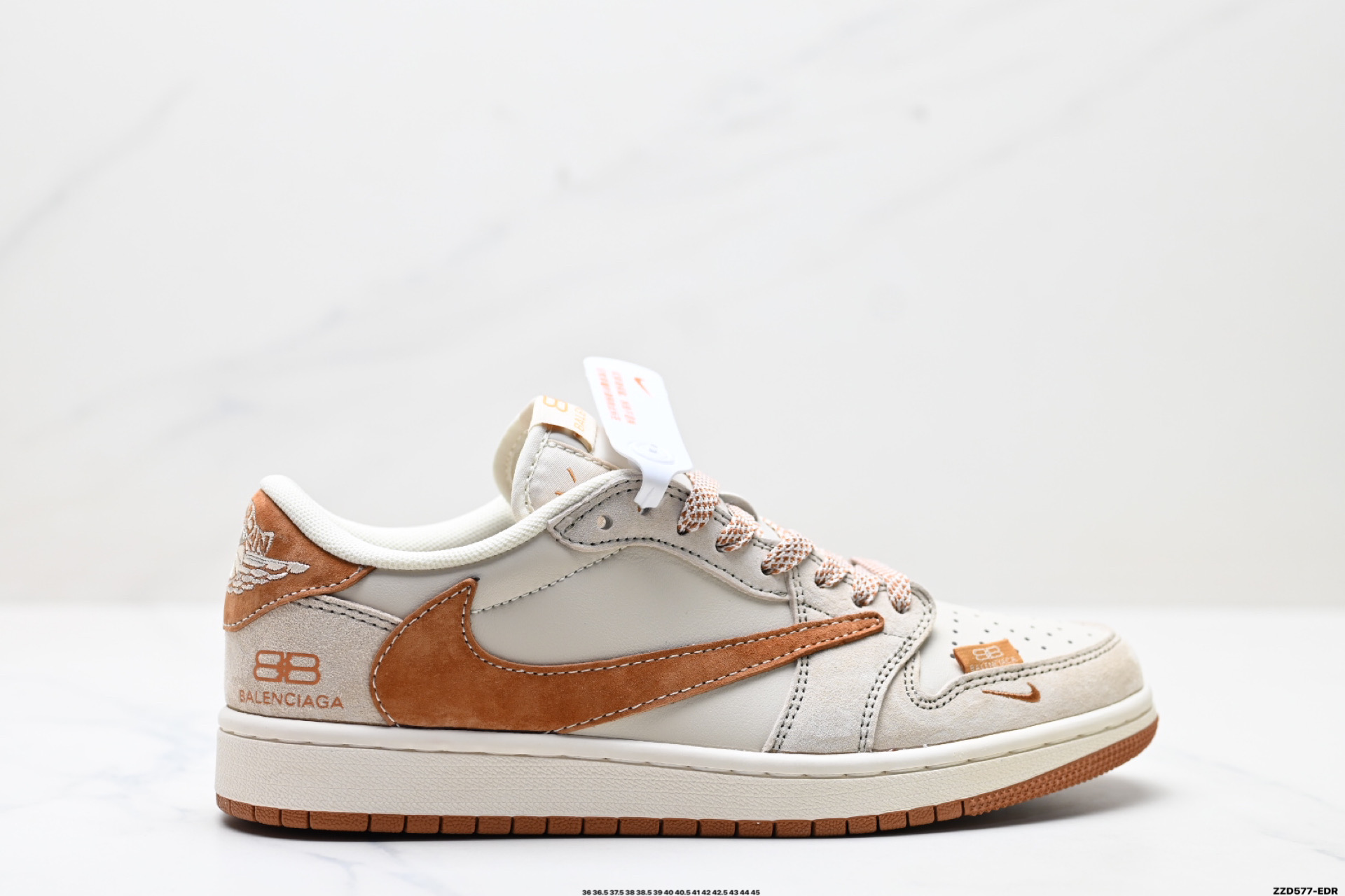 AJ1倒勾Travis Scott x Air Jordan 1 ” Reverse Mocha “ AJ1乔1 TS 闪电 联名倒钩 低帮文化篮球鞋 XS3086-003