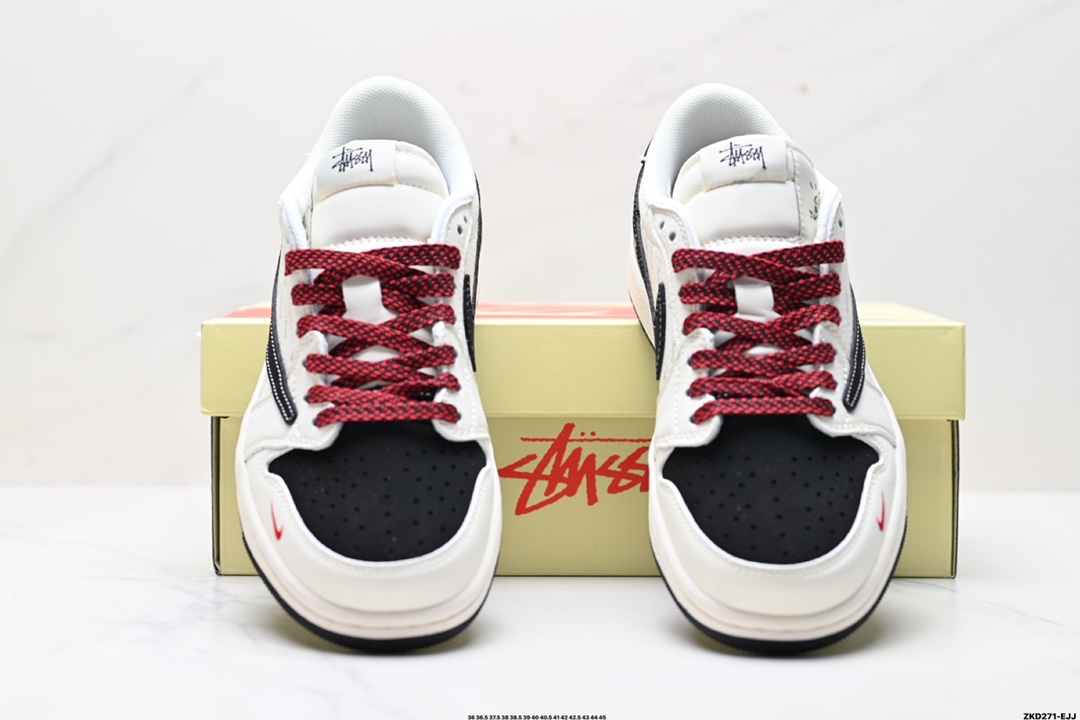 AJ1倒勾Travis Scott x Air Jordan 1 ” Reverse Mocha “ AJ1乔1 TS 闪电 联名倒钩 低帮文化篮球鞋  XS6089-511