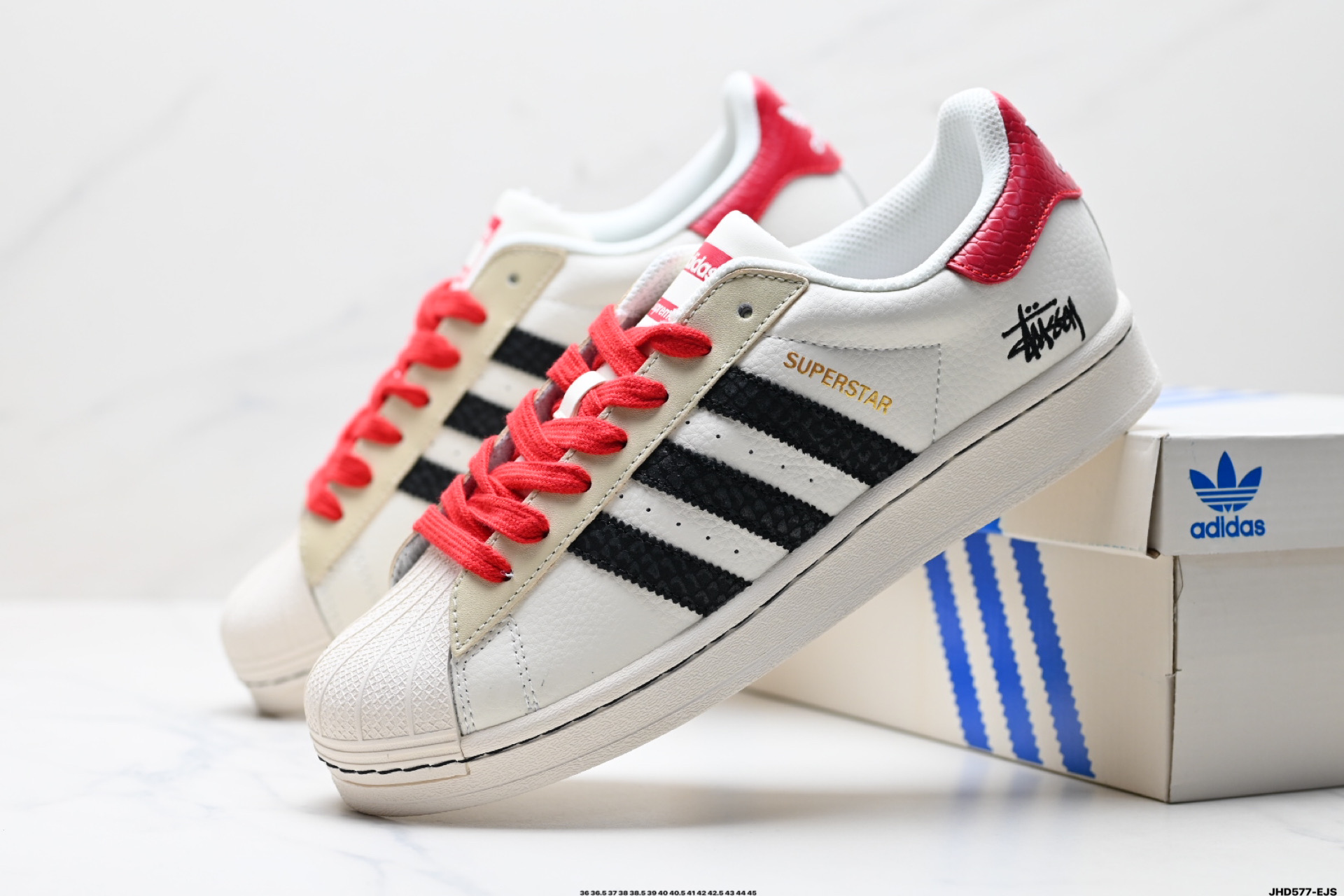 阿迪达斯Adidas三叶草 Originals Superstar贝壳头系列低帮经典百搭休闲运动板鞋  BZ2523