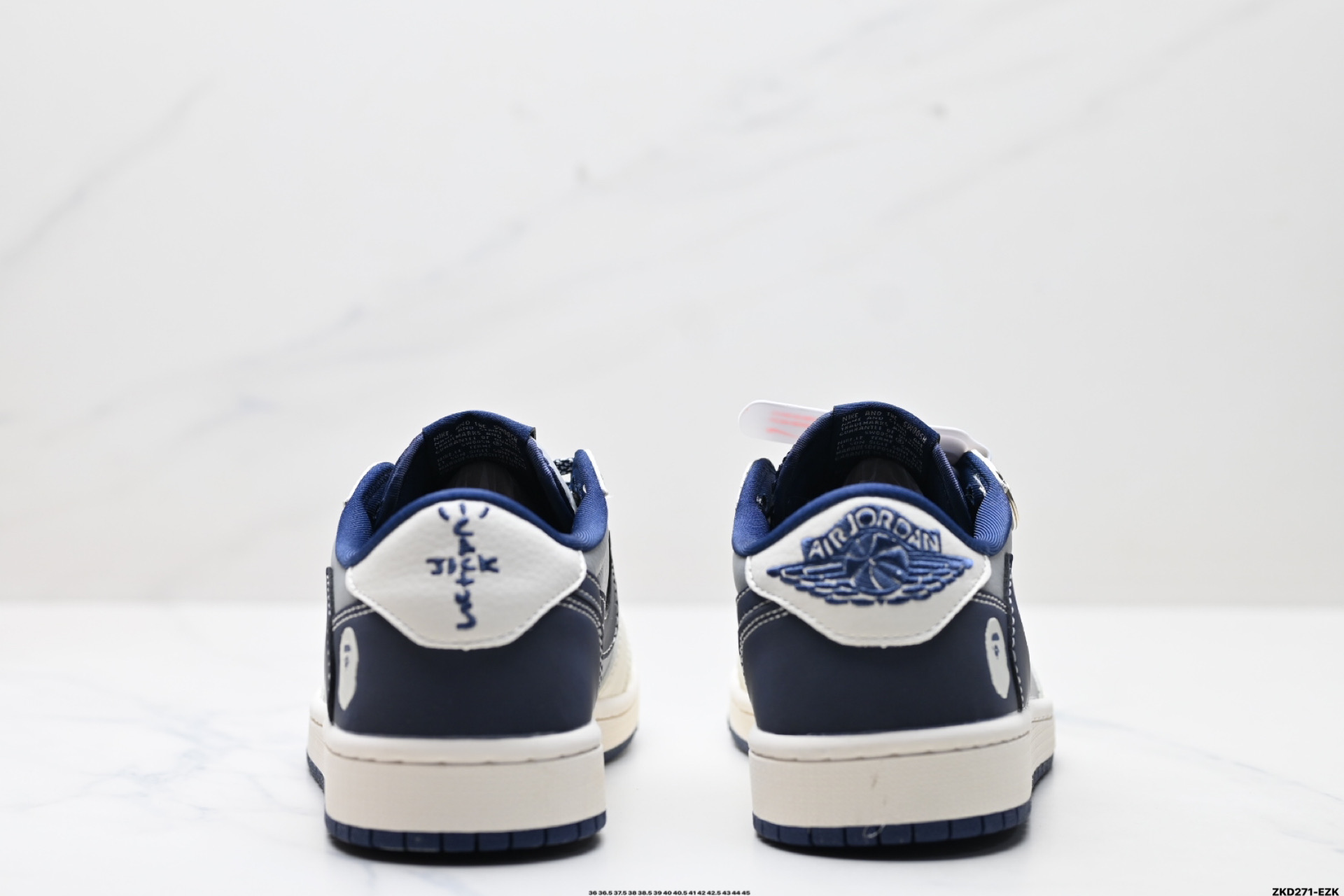 AJ1倒勾Travis Scott x Air Jordan 1 ” Reverse Mocha “ AJ1乔1 TS 闪电 联名倒钩 低帮文化篮球鞋 BB6511-622