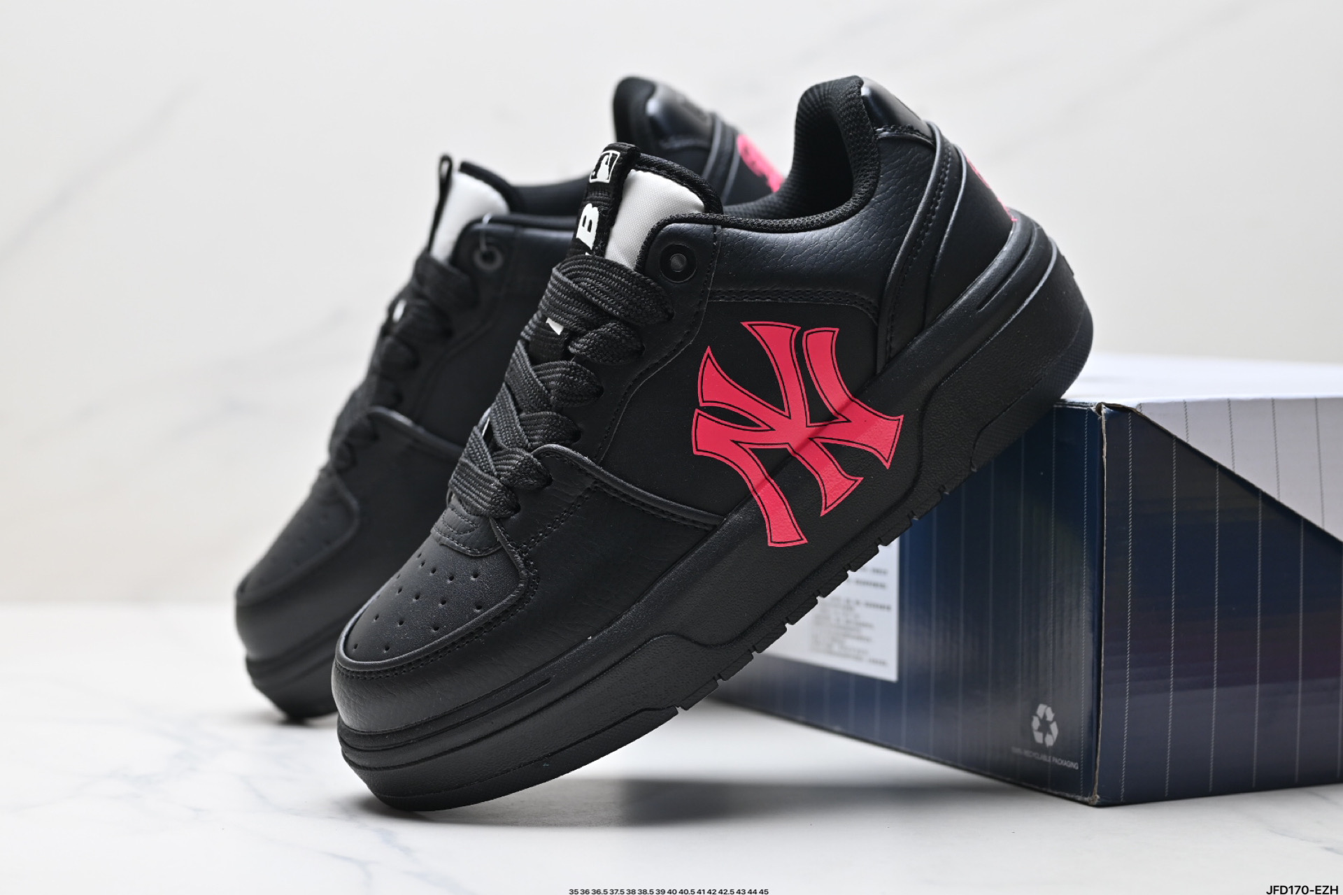 Korea韩国SS19限定发售NY美国榄球洋基队限定 x MLB Big Ball Chunky A Running厚底老爹厚底休闲运动慢跑鞋 3ASXCA12N
