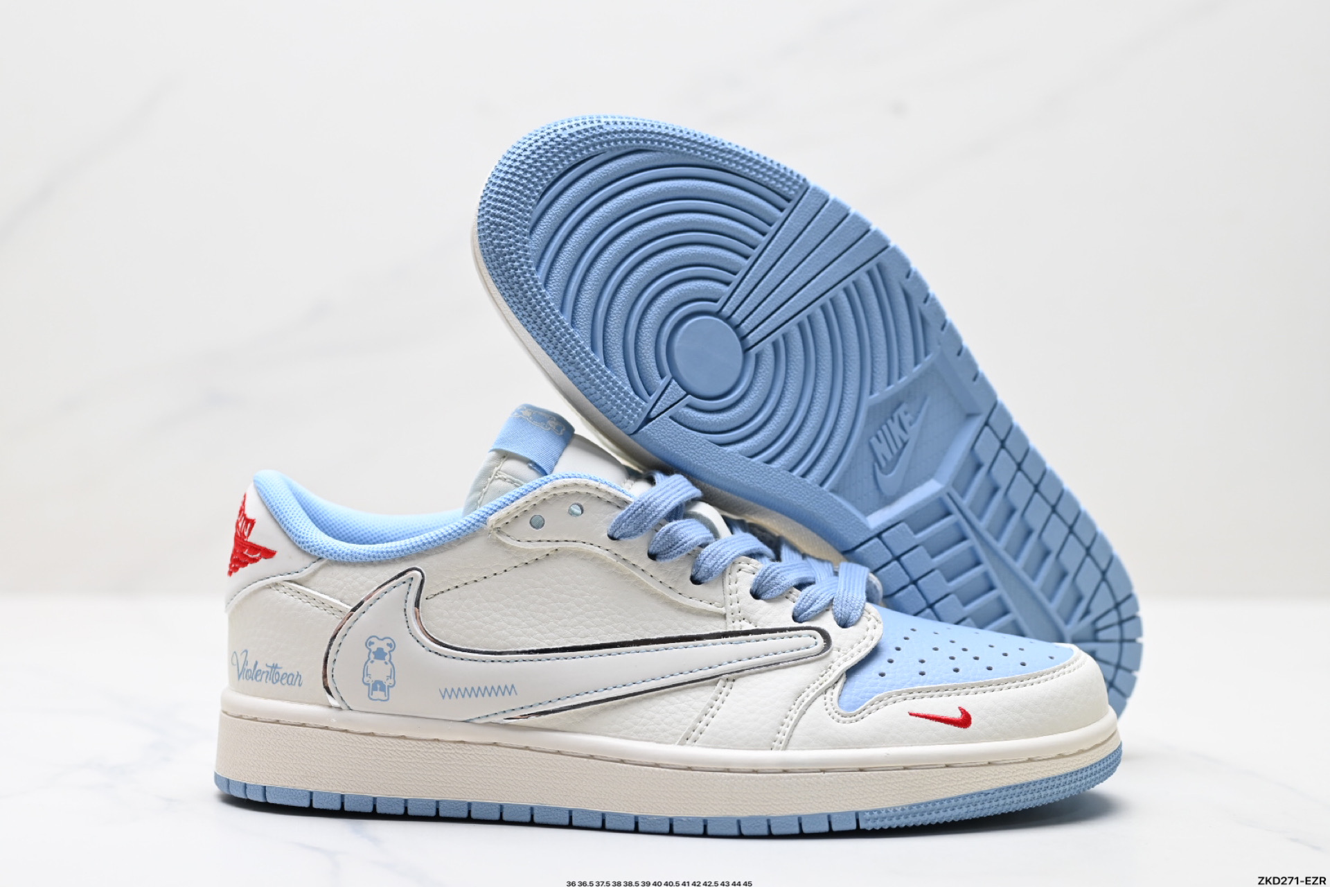 280 AJ1倒勾Travis Scott x Air Jordan 1 ” Reverse Mocha “ AJ1乔1 TS 闪电 联名倒钩 低帮文化篮球鞋 XS7089-528