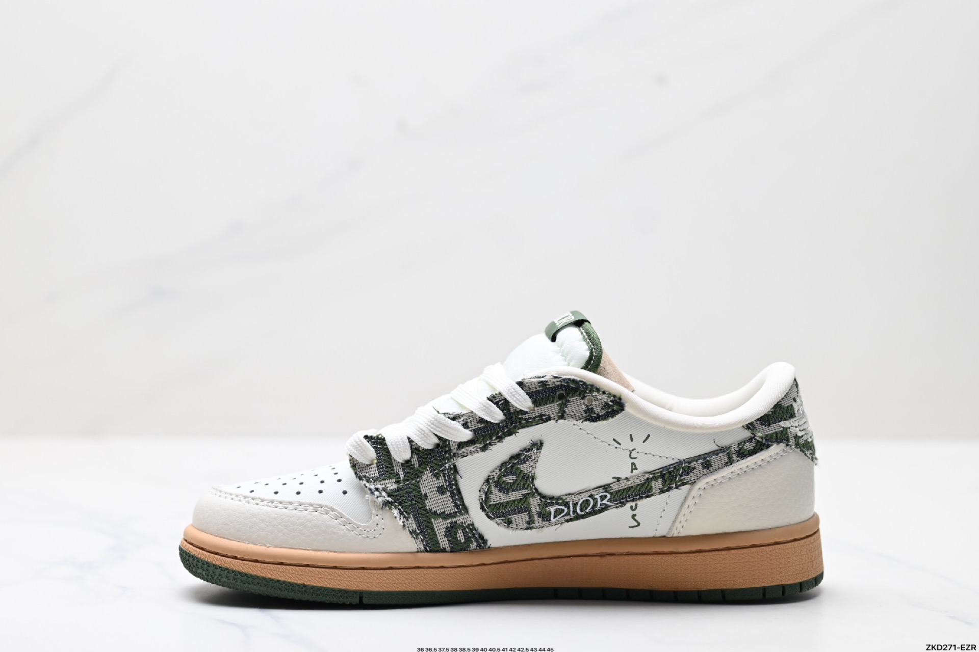 280 AJ1倒勾Travis Scott x Air Jordan 1 ” Reverse Mocha “ AJ1乔1 TS 闪电 联名倒钩 低帮文化篮球鞋 XS2024-010