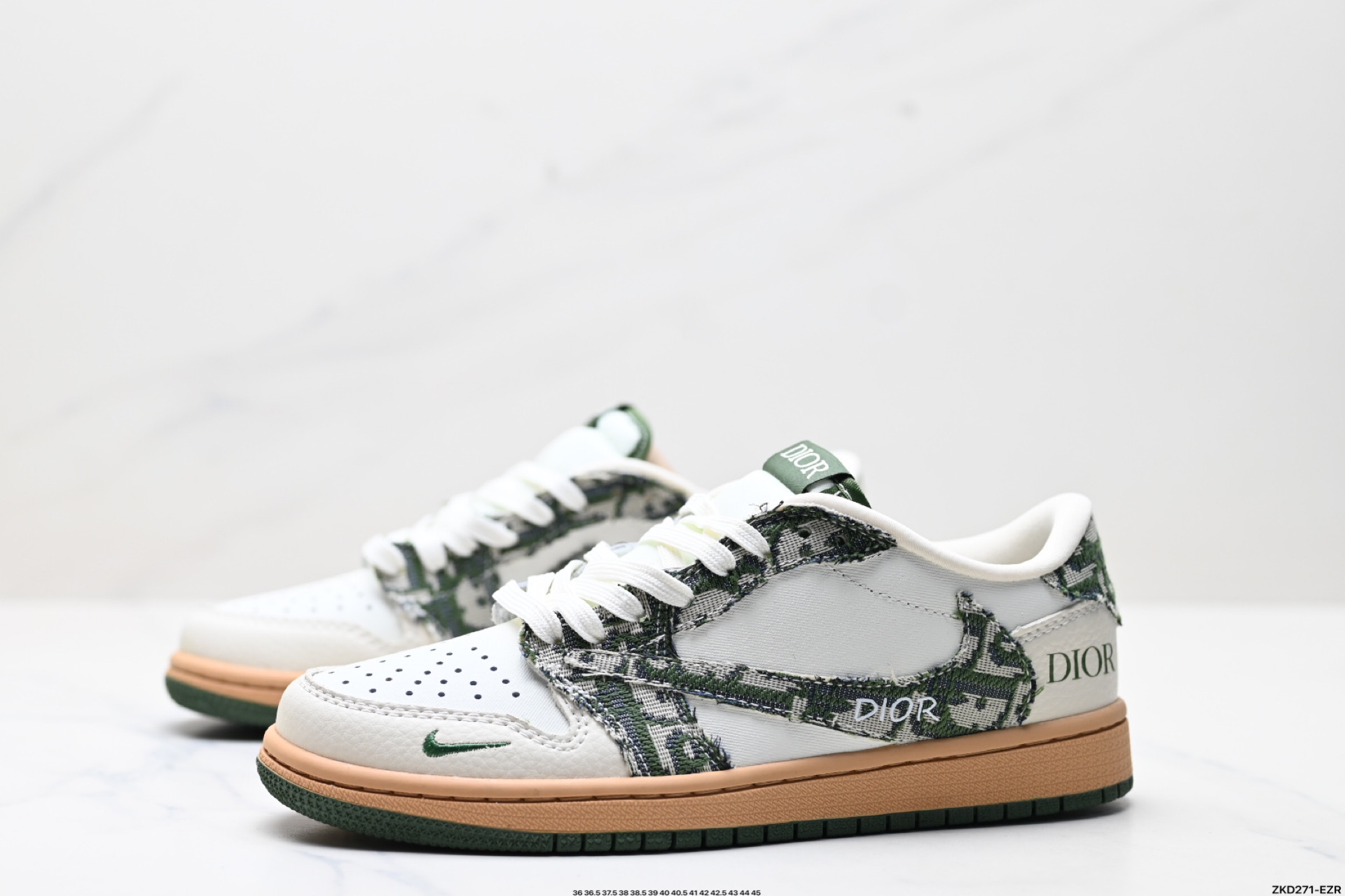 280 AJ1倒勾Travis Scott x Air Jordan 1 ” Reverse Mocha “ AJ1乔1 TS 闪电 联名倒钩 低帮文化篮球鞋 XS2024-010