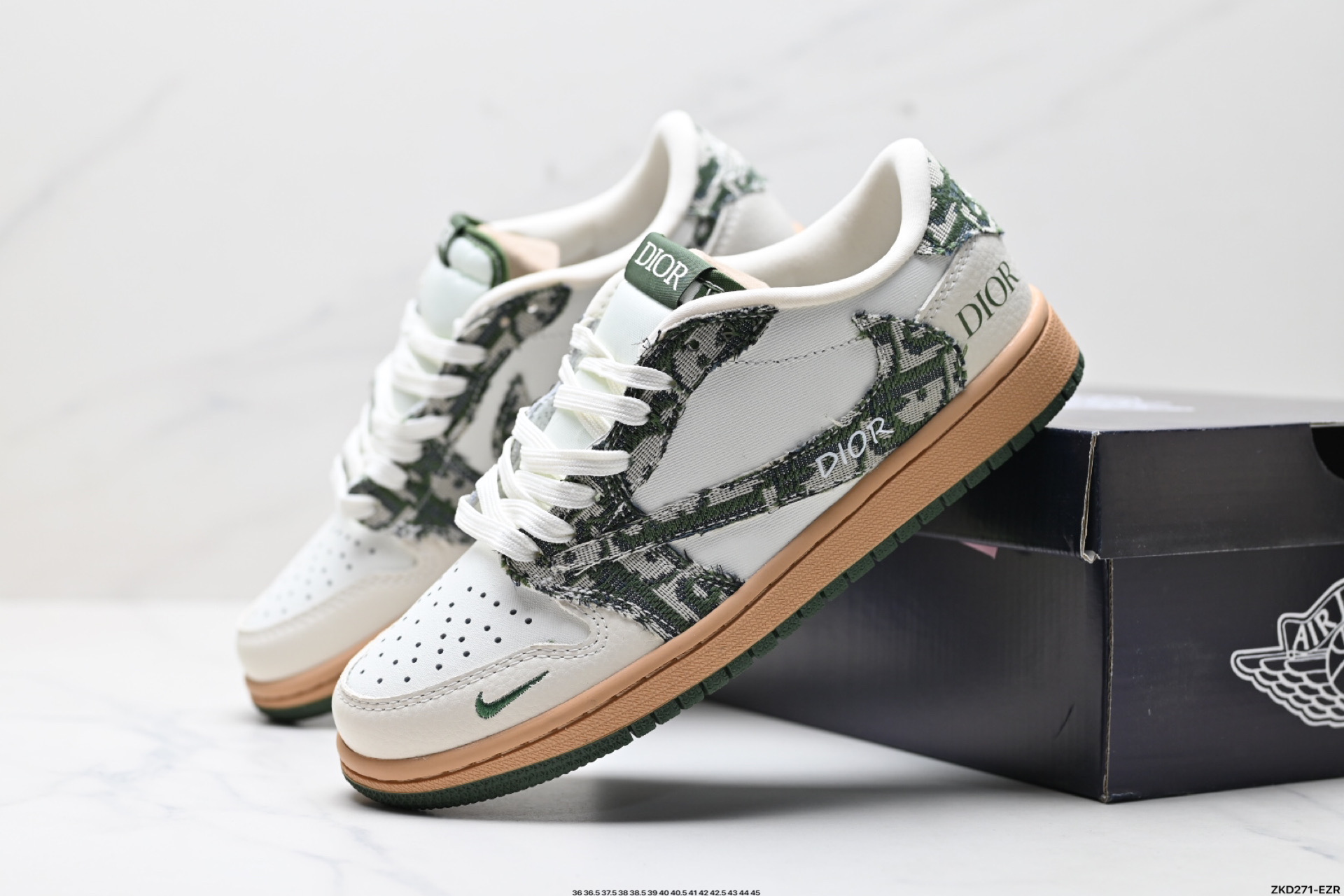 280 AJ1倒勾Travis Scott x Air Jordan 1 ” Reverse Mocha “ AJ1乔1 TS 闪电 联名倒钩 低帮文化篮球鞋 XS2024-010
