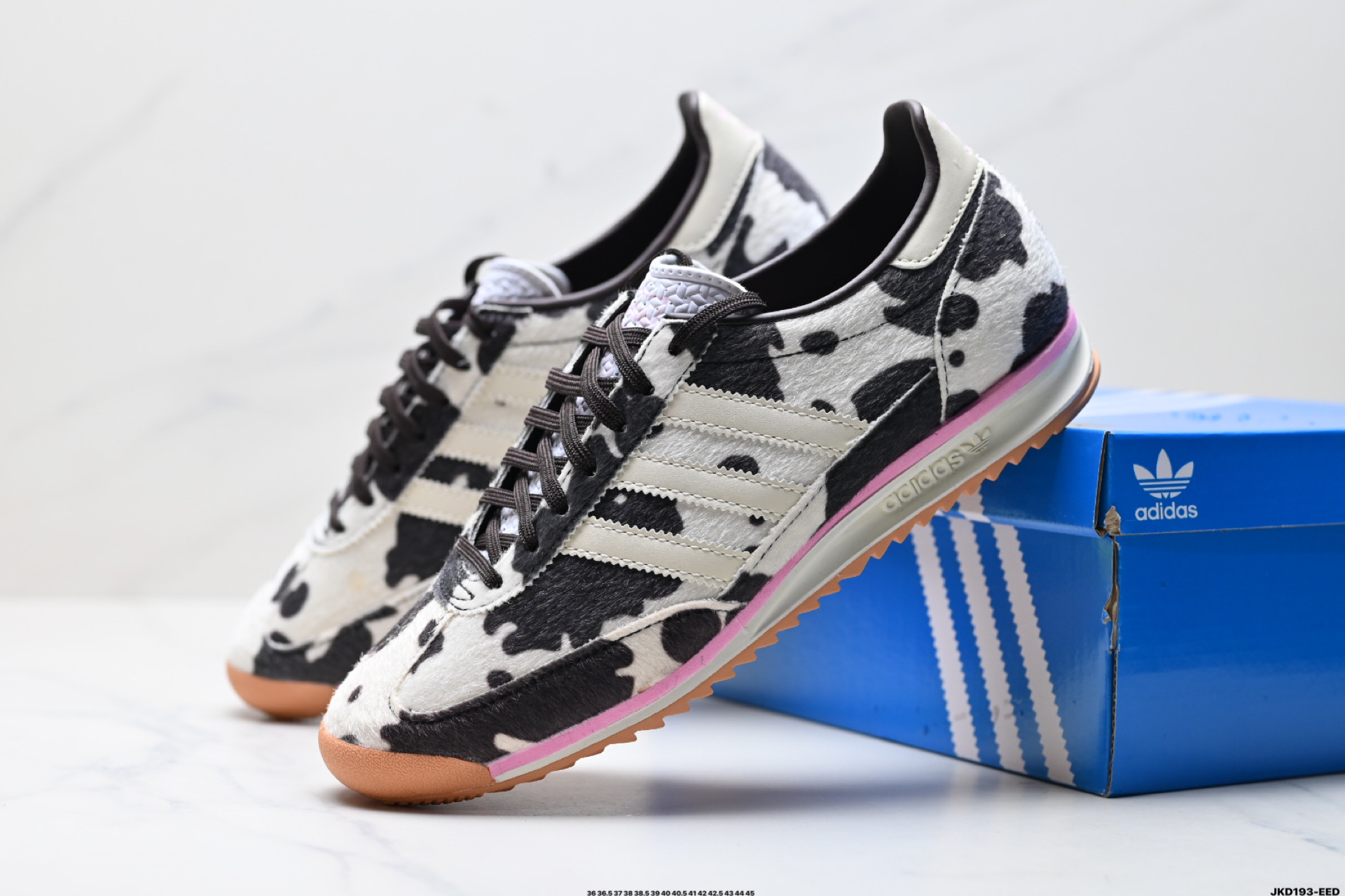 170 阿迪达斯Adida Adizero SL 72 COW Print 三叶草复古休闲跑步鞋休闲运动鞋  JR1255