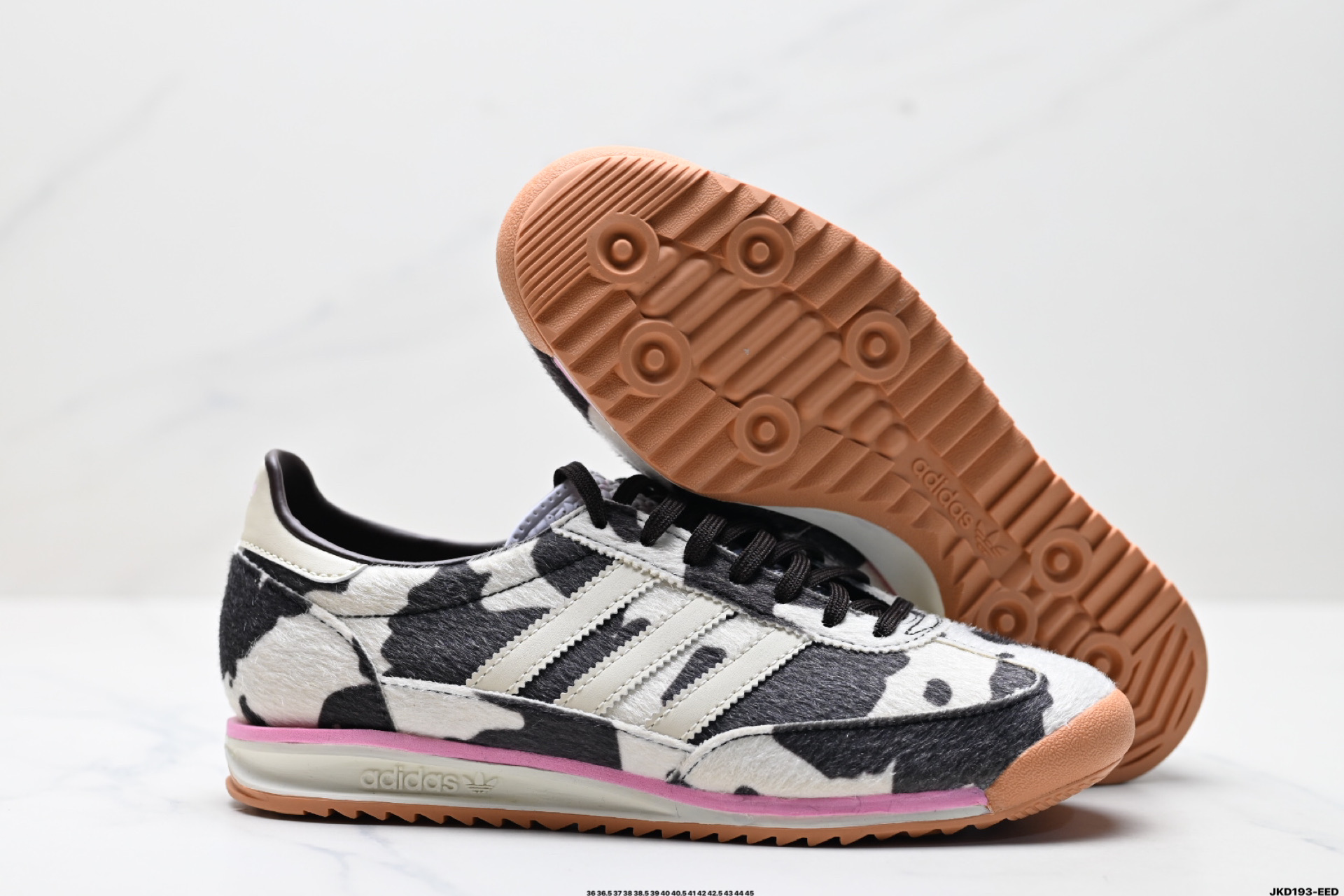 170 阿迪达斯Adida Adizero SL 72 COW Print 三叶草复古休闲跑步鞋休闲运动鞋  JR1255