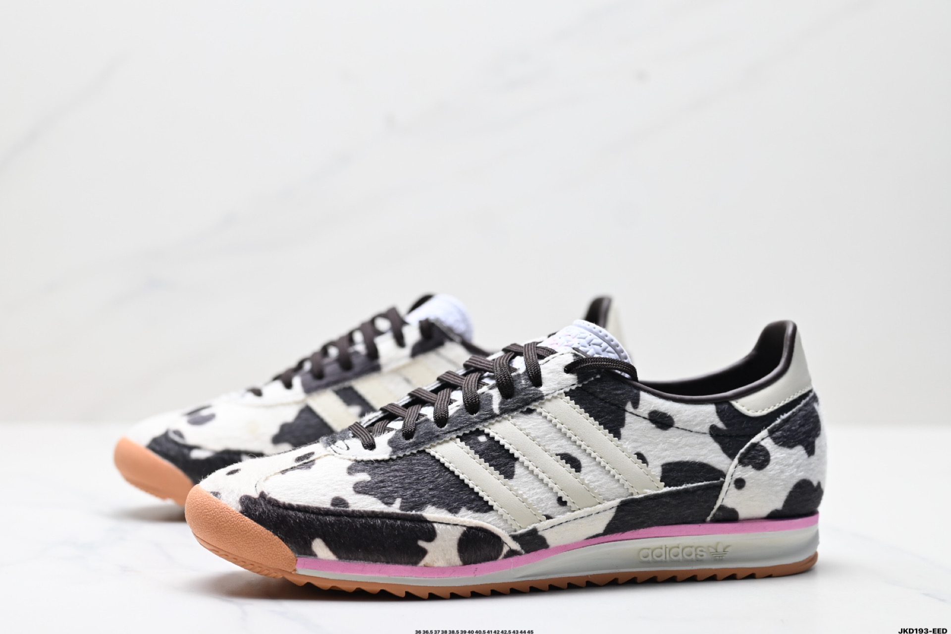 170 阿迪达斯Adida Adizero SL 72 COW Print 三叶草复古休闲跑步鞋休闲运动鞋  JR1255