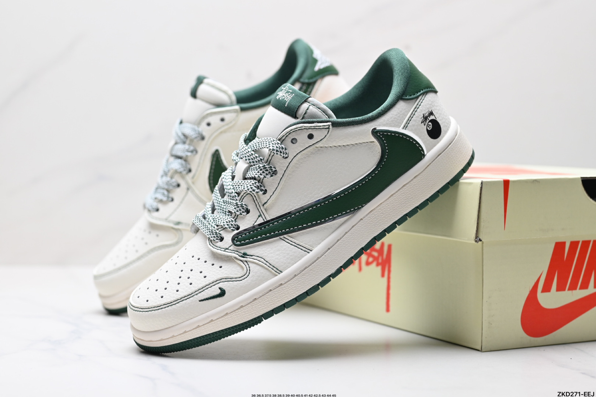 280 AJ1倒勾Travis Scott x Air Jordan 1 ” Reverse Mocha “ AJ1乔1 TS 闪电 联名倒钩 低帮文化篮球鞋   ZH2598-243