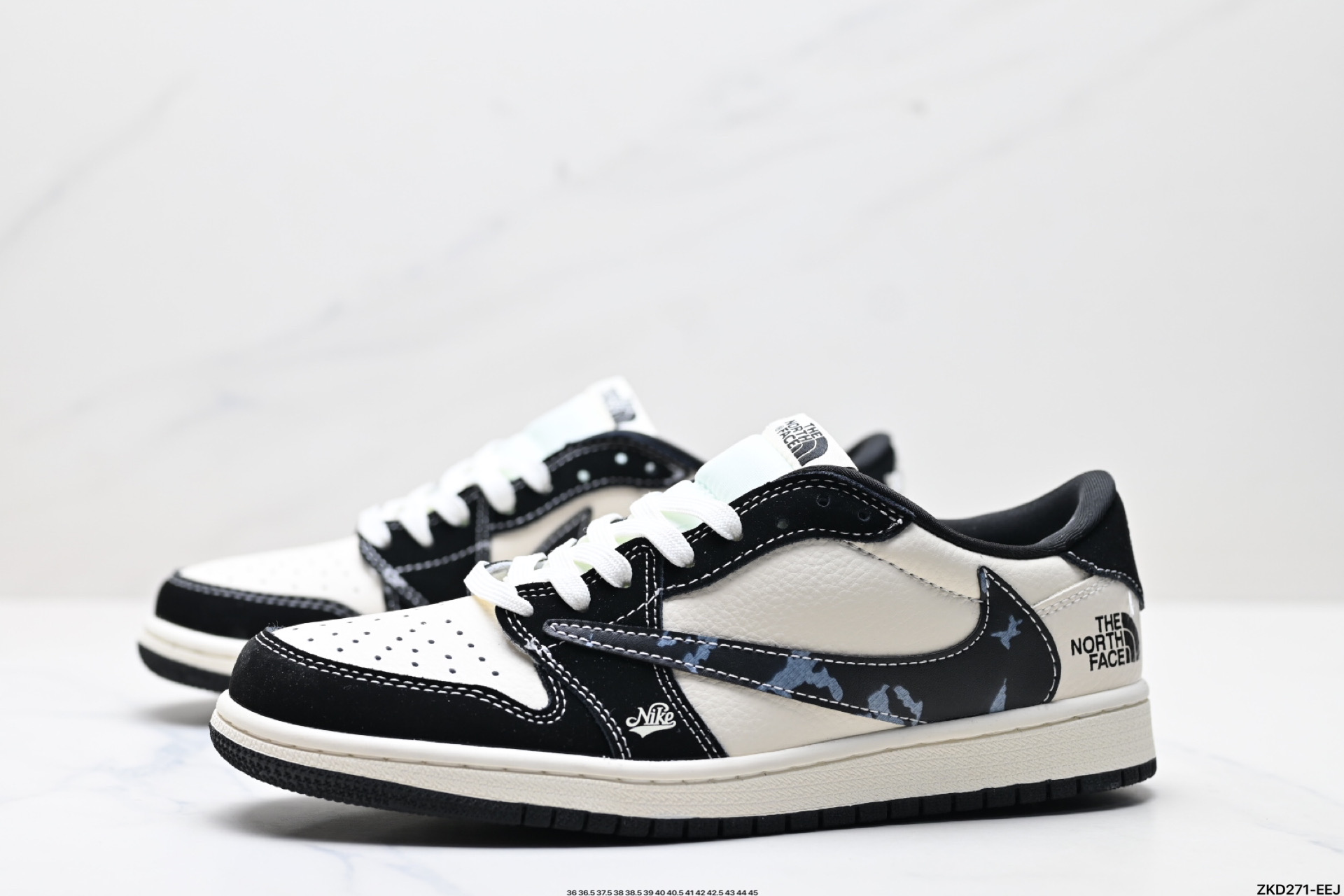 280 AJ1倒勾Travis Scott x Air Jordan 1 ” Reverse Mocha “ AJ1乔1 TS 闪电 联名倒钩 低帮文化篮球鞋  XS2024-021