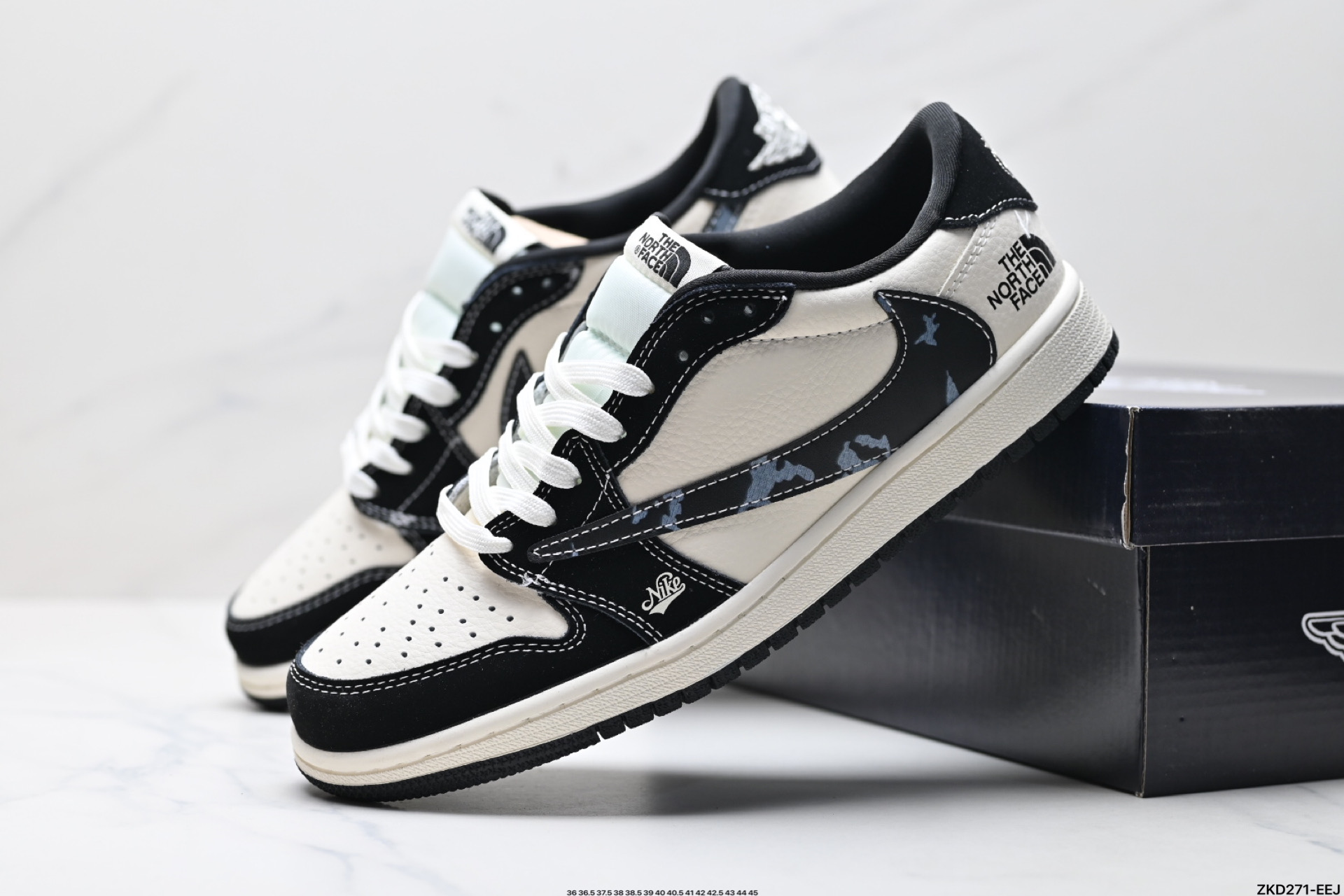 280 AJ1倒勾Travis Scott x Air Jordan 1 ” Reverse Mocha “ AJ1乔1 TS 闪电 联名倒钩 低帮文化篮球鞋  XS2024-021