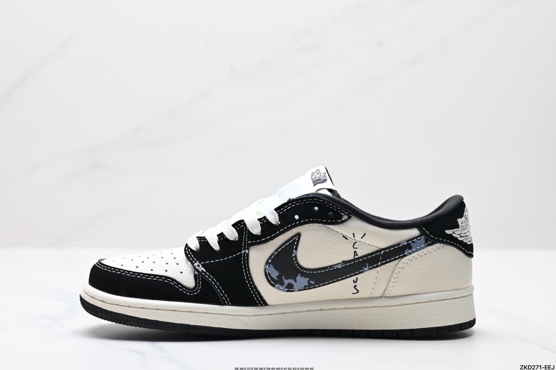 280 AJ1倒勾Travis Scott x Air Jordan 1 ” Reverse Mocha “ AJ1乔1 TS 闪电 联名倒钩 低帮文化篮球鞋  XS2024-021