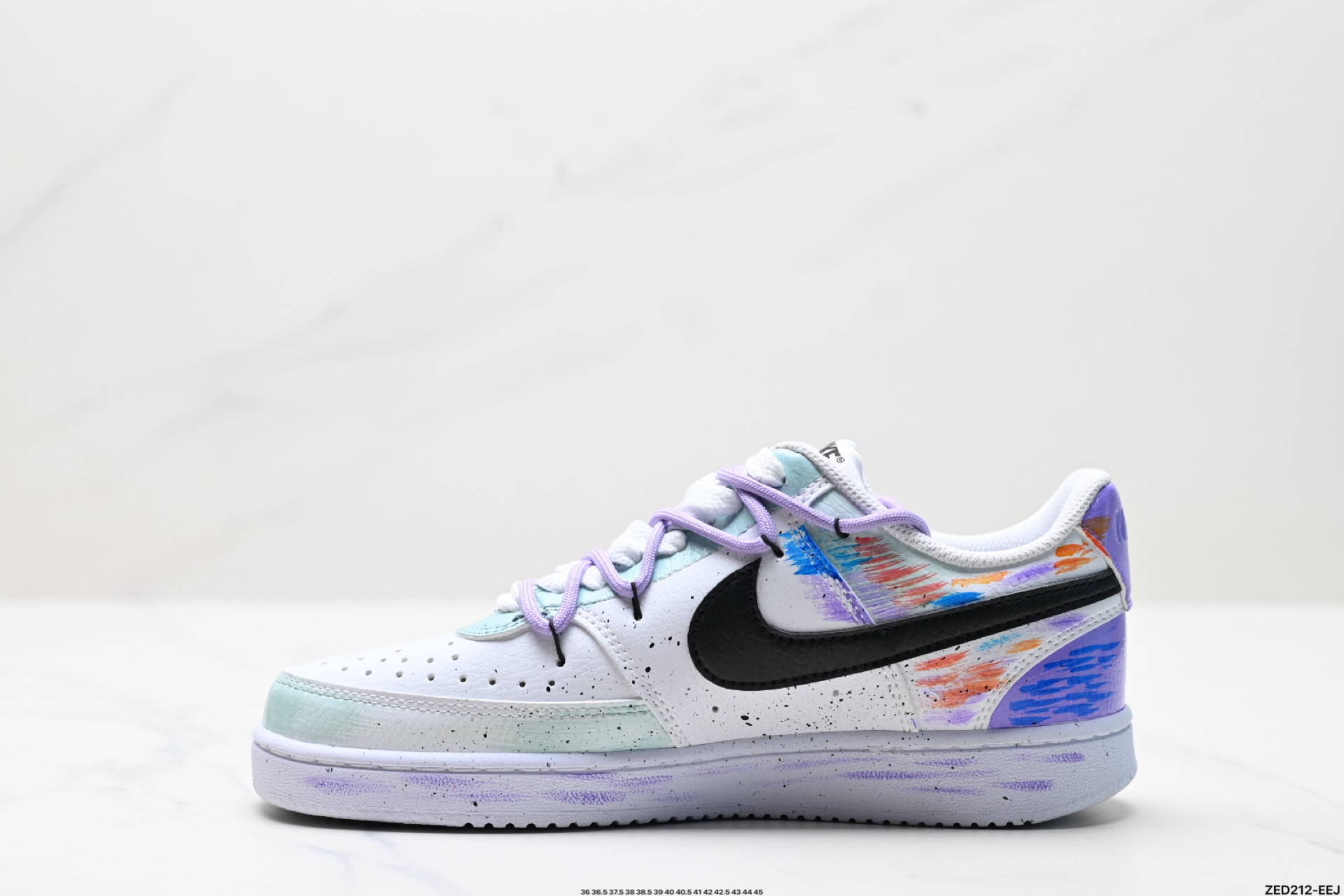 270 NIKE COURT VISION LO ‘DIY’定制 低帮百搭 透气休闲运动板鞋 DH2978-077