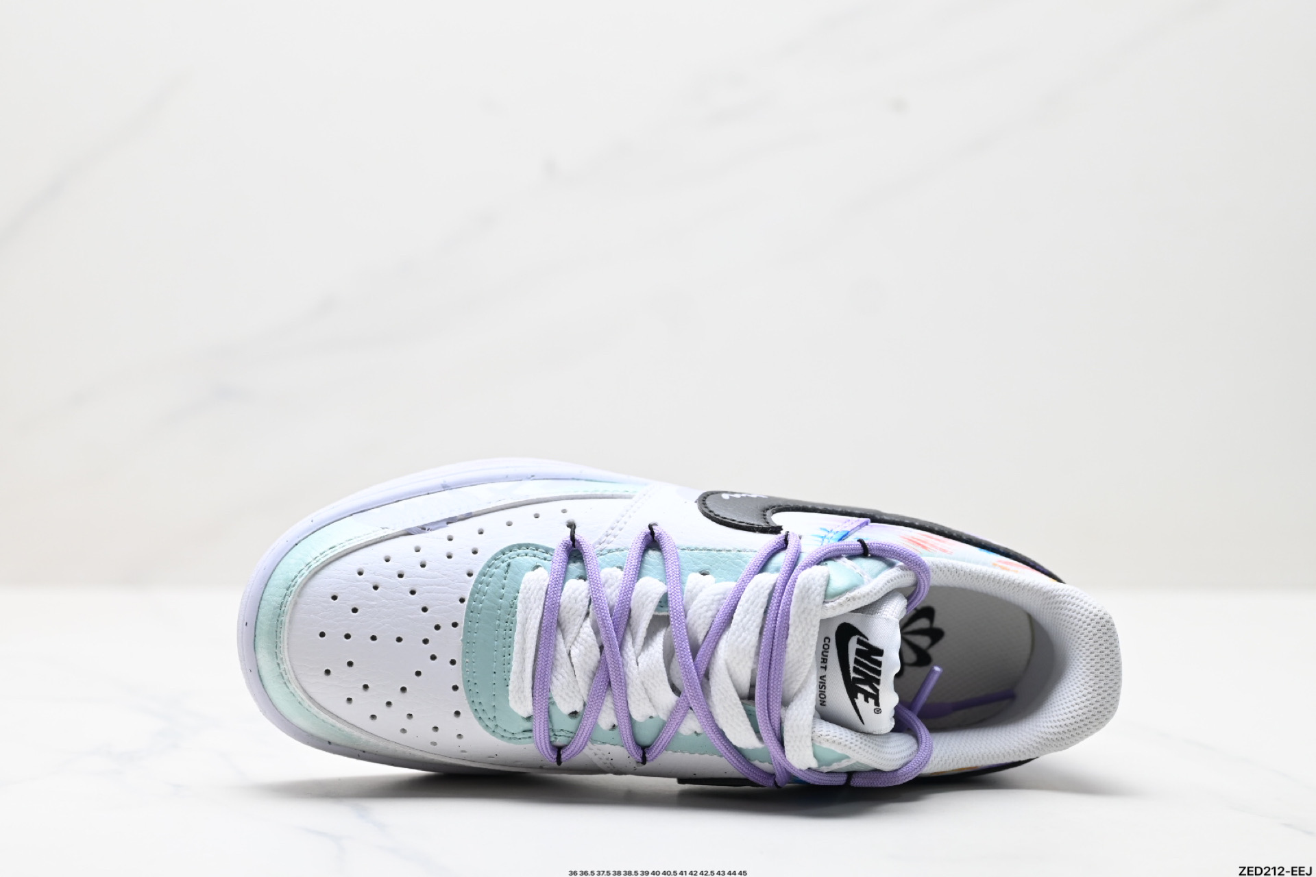 270 NIKE COURT VISION LO ‘DIY’定制 低帮百搭 透气休闲运动板鞋 DH2978-077