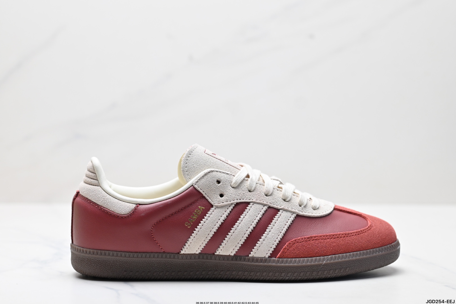 190 阿迪达斯三叶草Adidas Originals Samba OG 桑巴舞系列绅士德训足球风百搭低帮休闲运动板鞋  JI3216