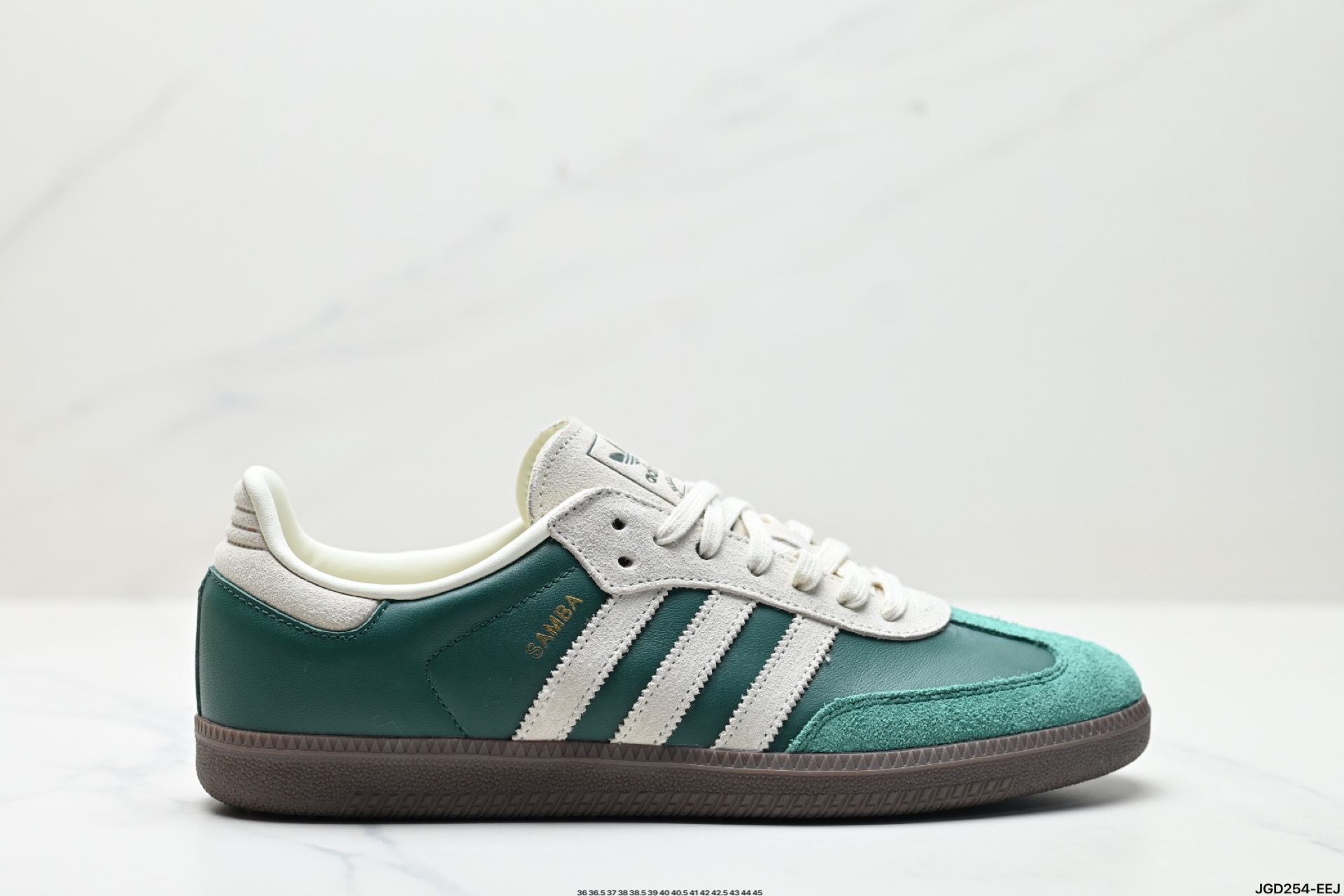190 阿迪达斯三叶草Adidas Originals Samba OG 桑巴舞系列绅士德训足球风百搭低帮休闲运动板鞋  JI3216