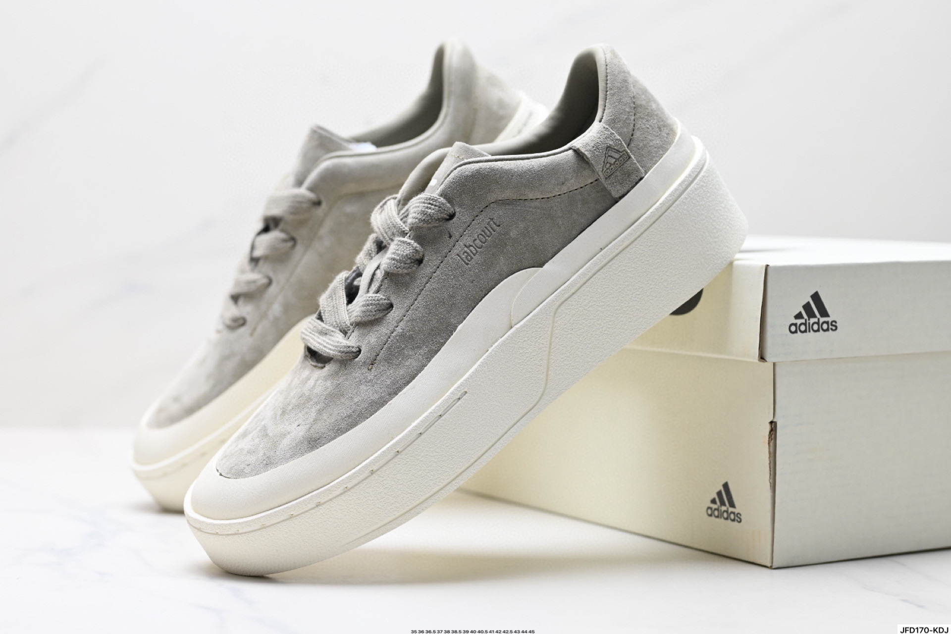 180 Adidas LABCOURT 百搭休闲轻松舒适 耐磨透气低帮 板鞋   JS0555