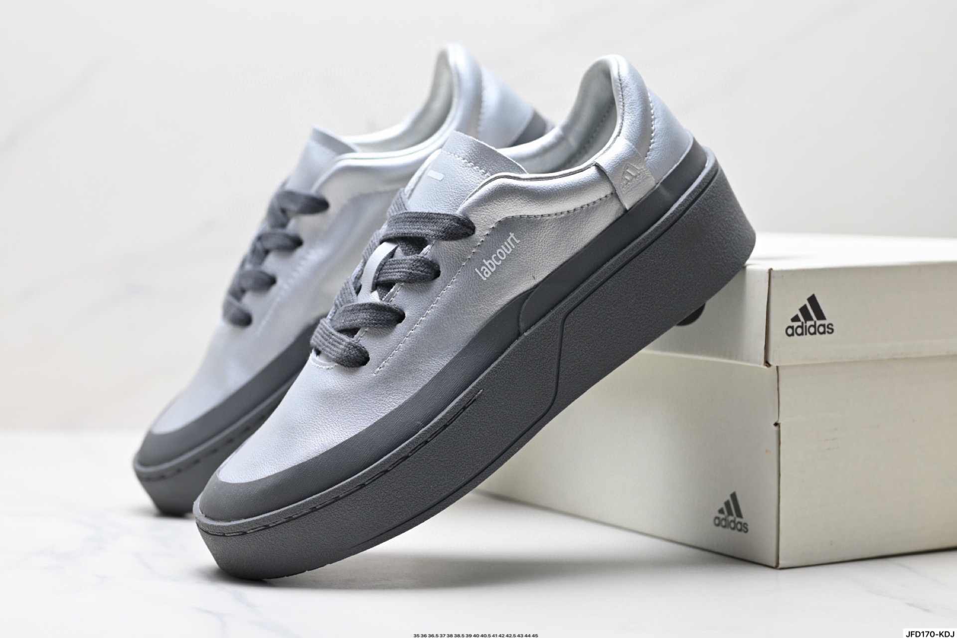 180 Adidas LABCOURT 百搭休闲轻松舒适 耐磨透气低帮 板鞋   JS0555