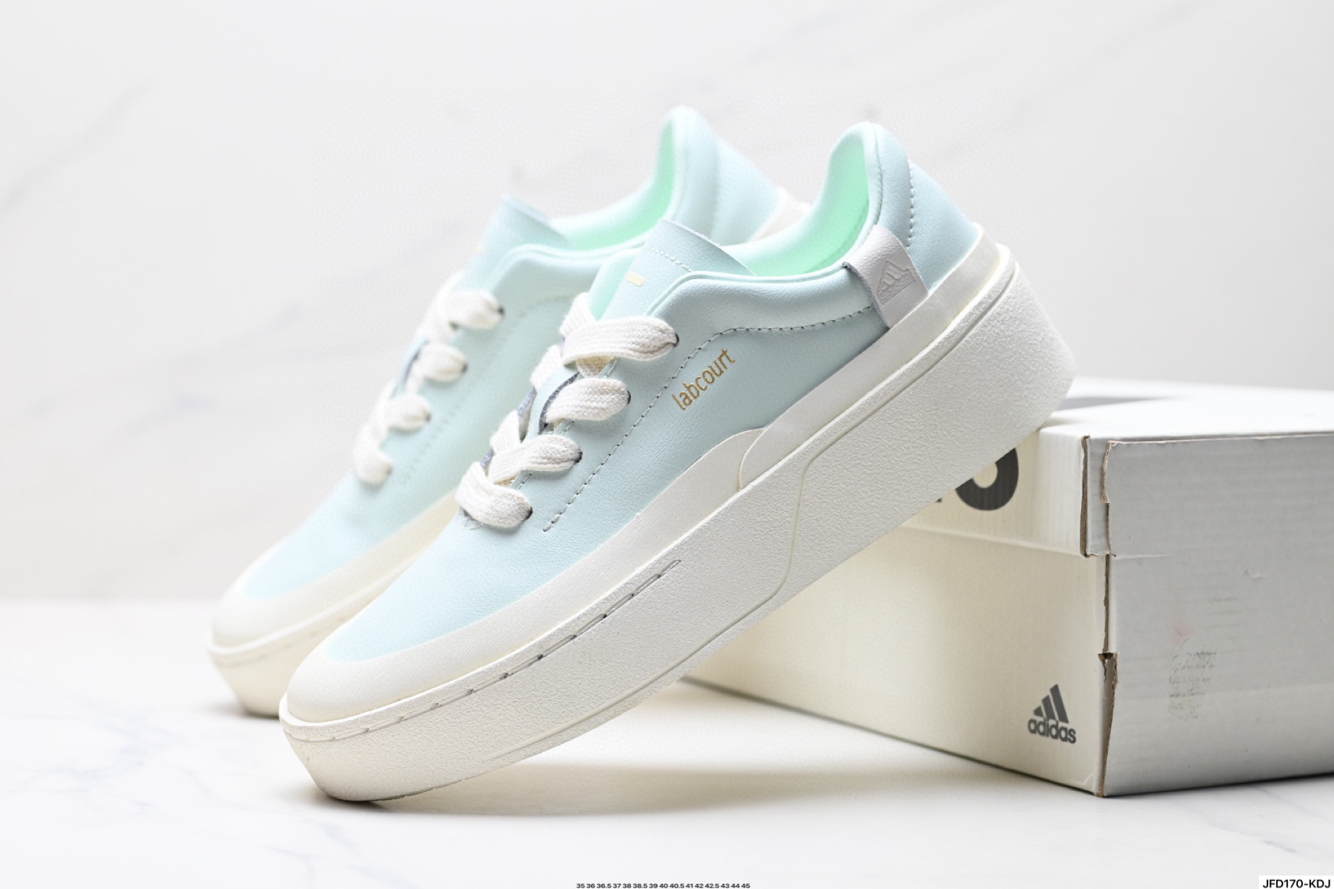 180 Adidas LABCOURT 百搭休闲轻松舒适 耐磨透气低帮 板鞋   JS0555
