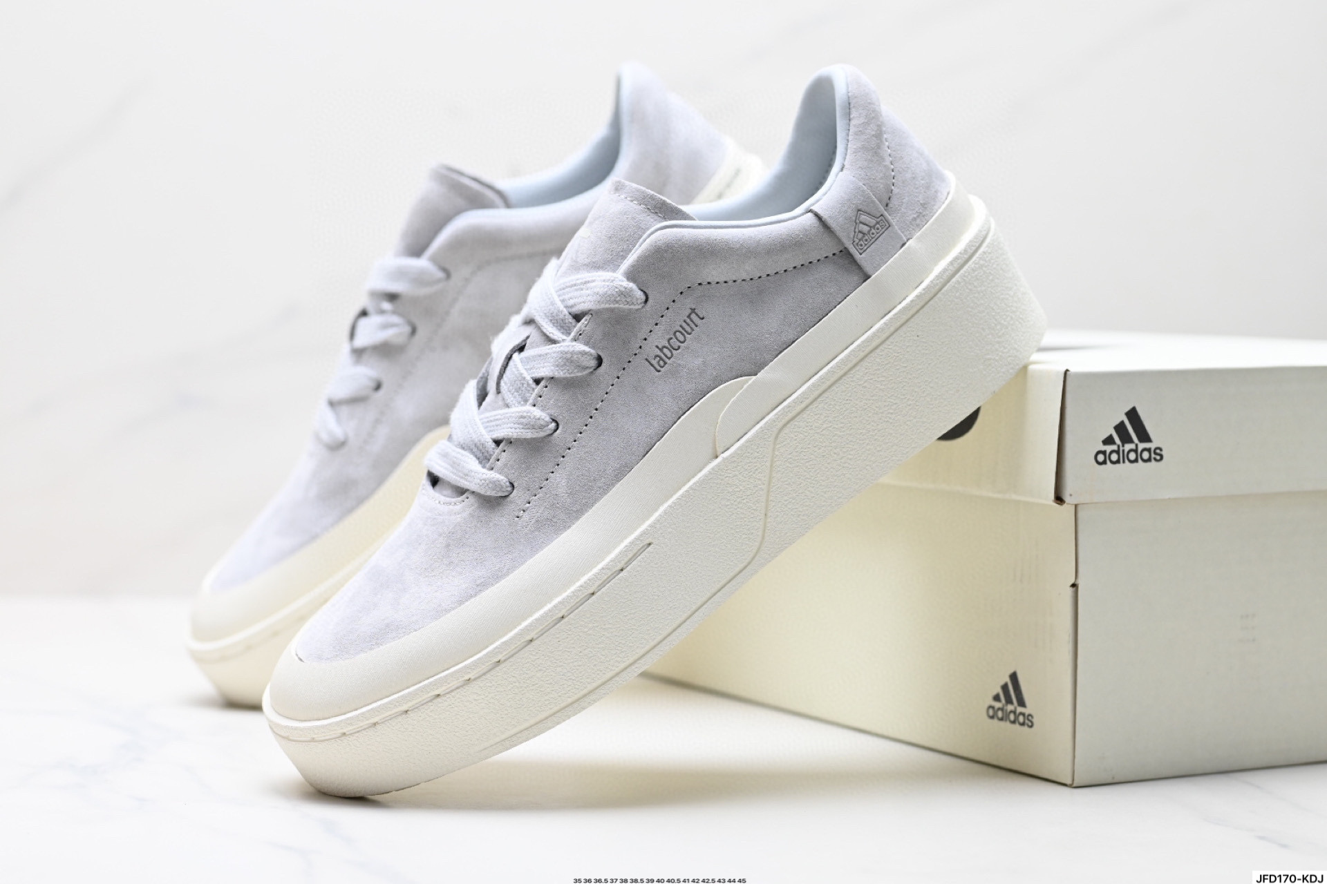 180 Adidas LABCOURT 百搭休闲轻松舒适 耐磨透气低帮 板鞋   JS0555