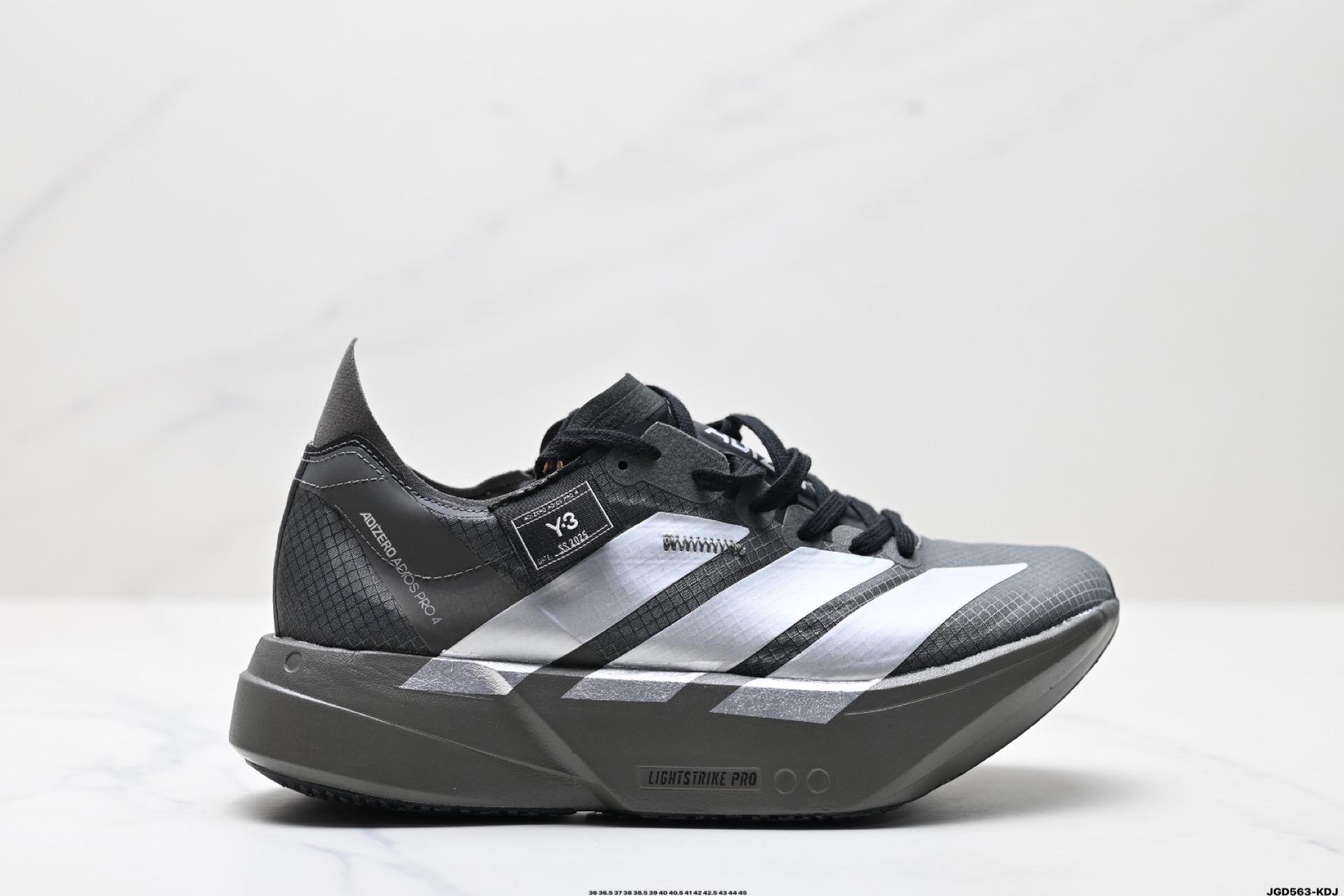 190 Y-3 Adidas Adizero Adios Pro 4M 马拉松飞线贾卡轻质透气休闲运动跑步鞋   JS3155
