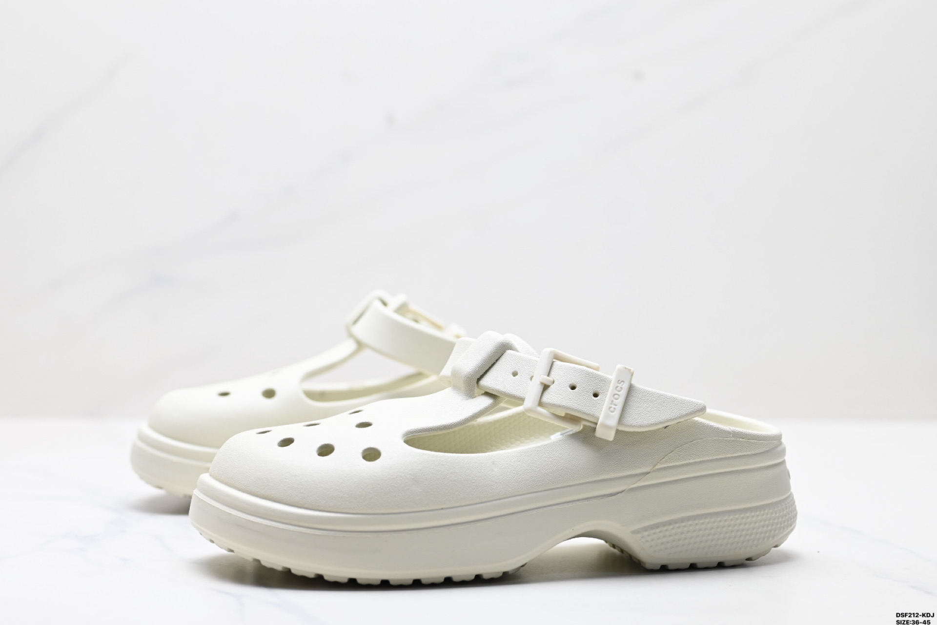 105 Crocs卡骆驰 经典玛丽珍 EVA 轻便套脚 洞洞鞋