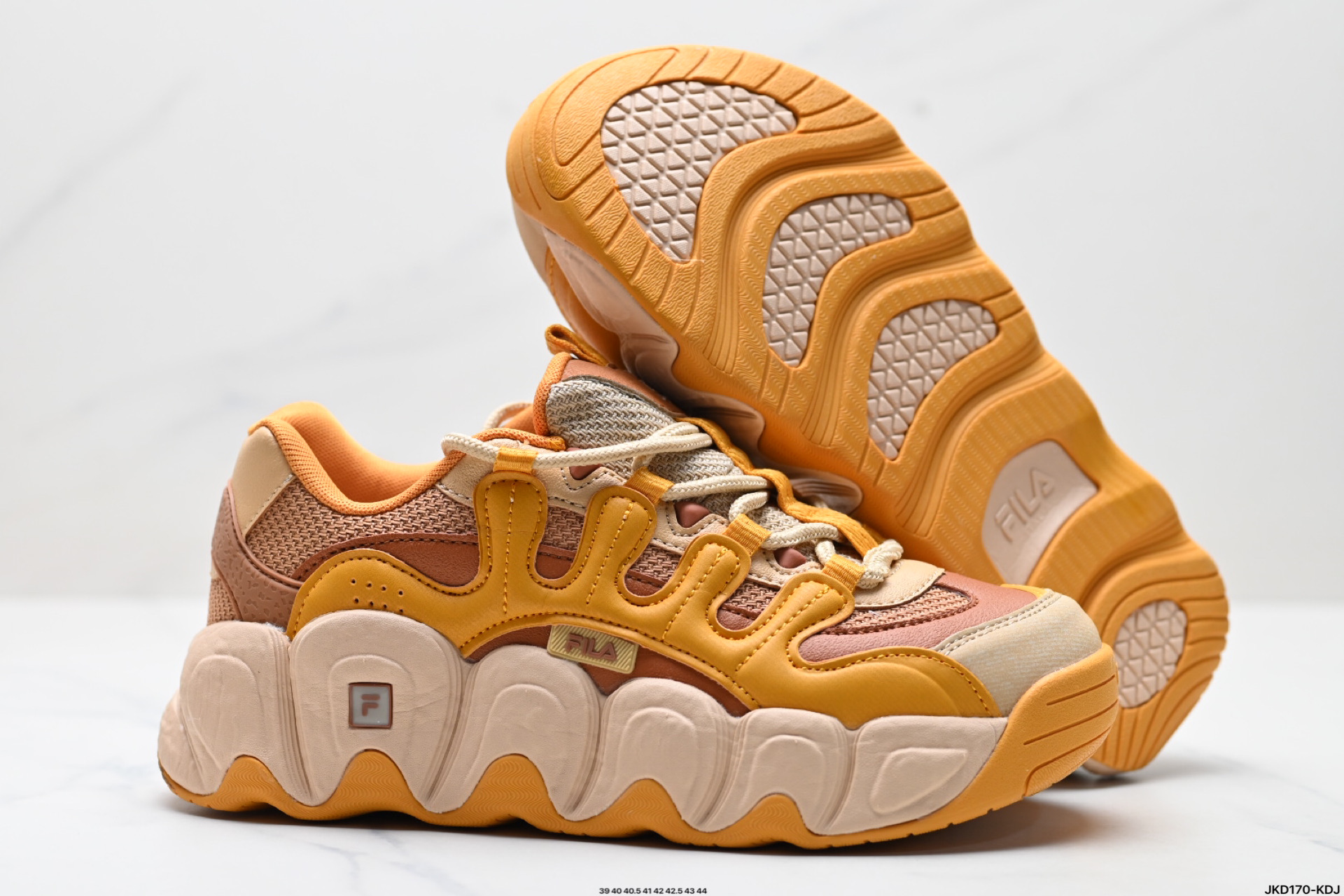 Fila x Etudes Retro Chunky Sneakers, Low Top, Lace-Up, Shock Absorbent 6 i1743442519861 9596 0 4