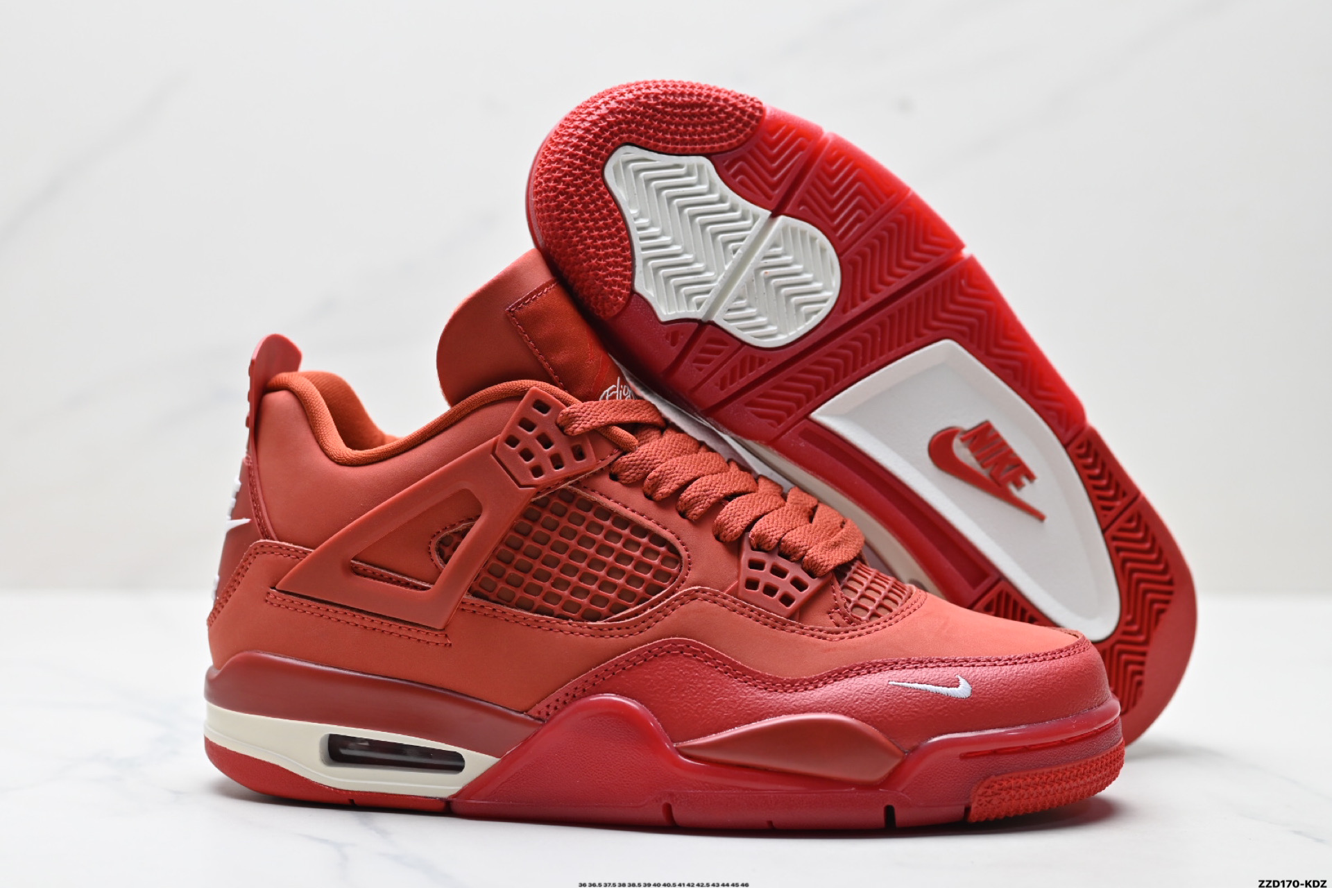 Nike Air Jordan 4 Retro Red Casual Sneakers, HF4340-800 6 i1743526796413 799 0 4