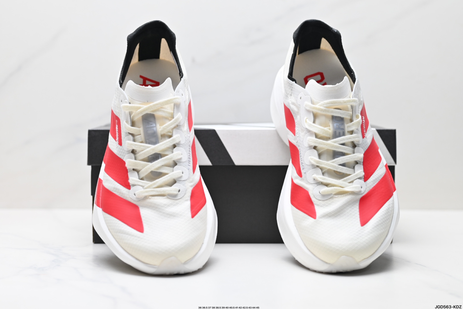 190 Adidas Adizero Adios 4 M马拉松飞线贾卡轻质透气休闲运动跑步鞋  JR6363