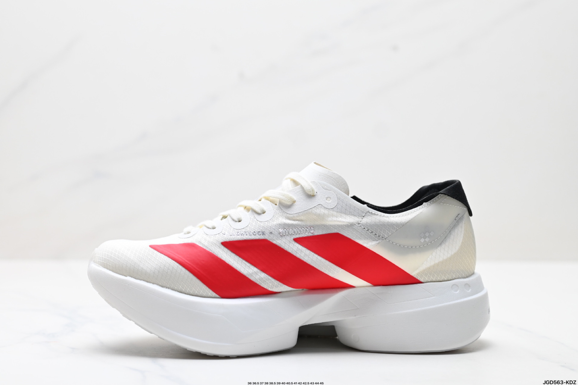 190 Adidas Adizero Adios 4 M马拉松飞线贾卡轻质透气休闲运动跑步鞋  JR6363