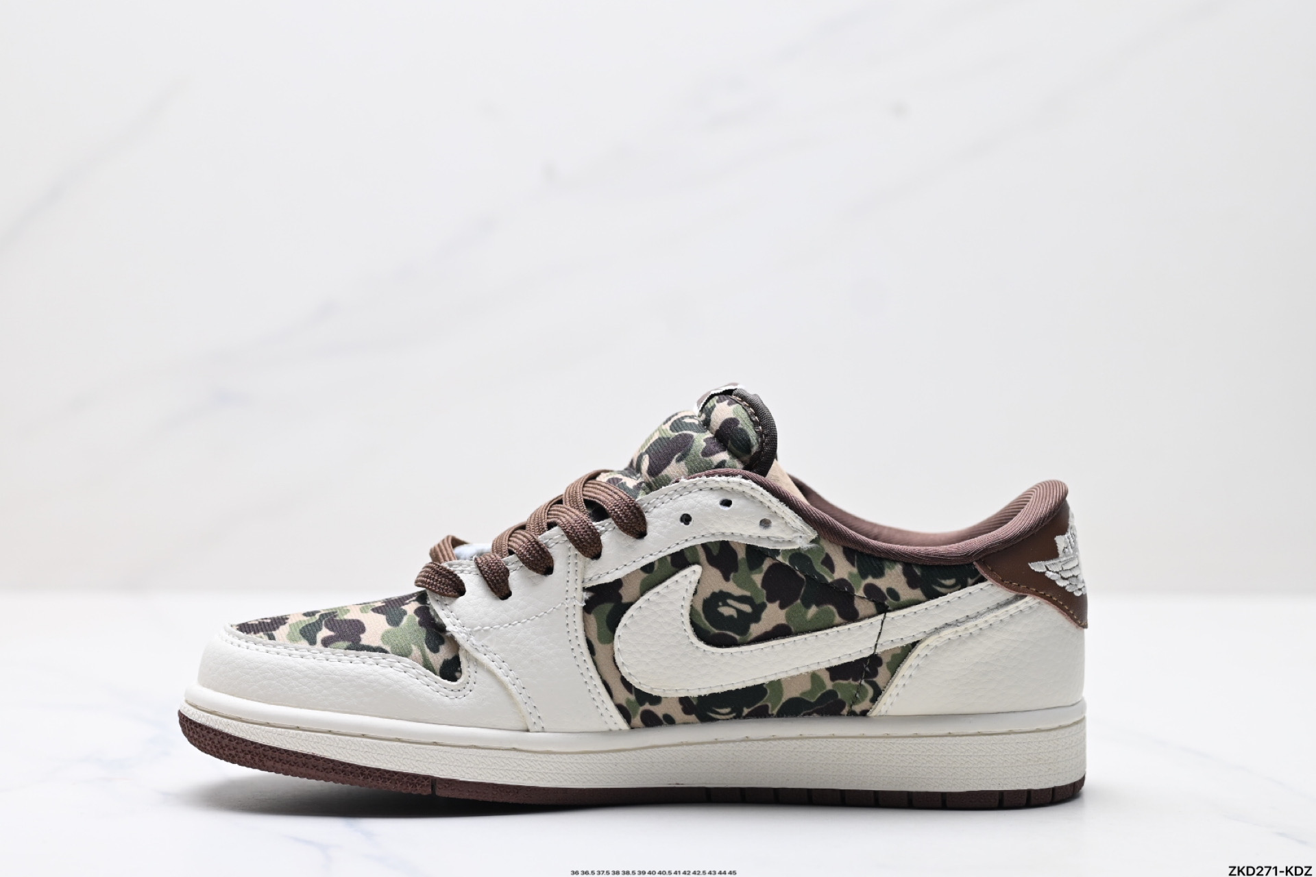280 AJ1倒勾Travis Scott x Air Jordan 1 ” Reverse Mocha “ AJ1乔1 TS 闪电 联名倒钩 低帮文化篮球鞋  XS2024-019