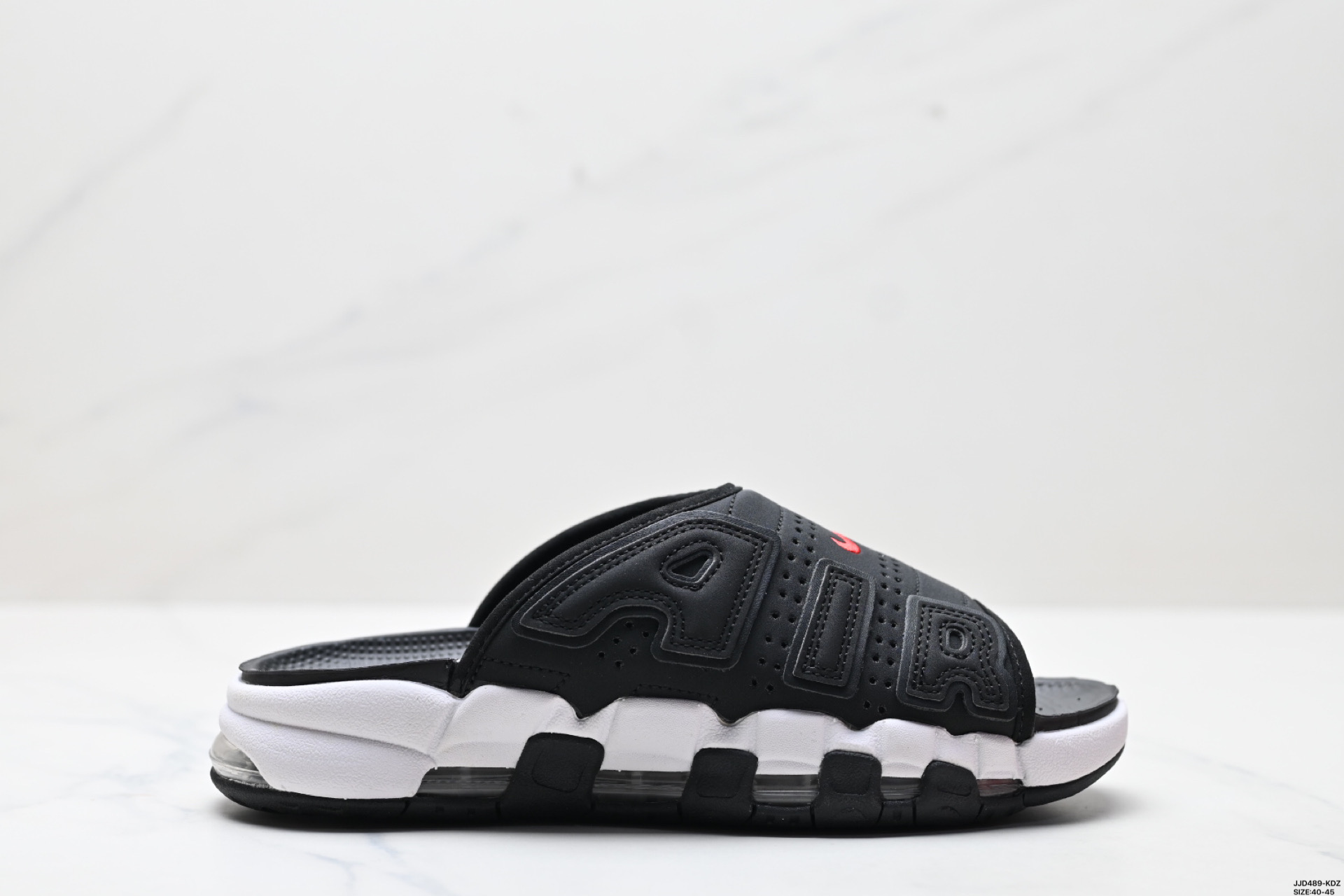 140 NIKE AIR MORE UPTEMPO SLIDE皮蓬拖鞋  DV2132-001