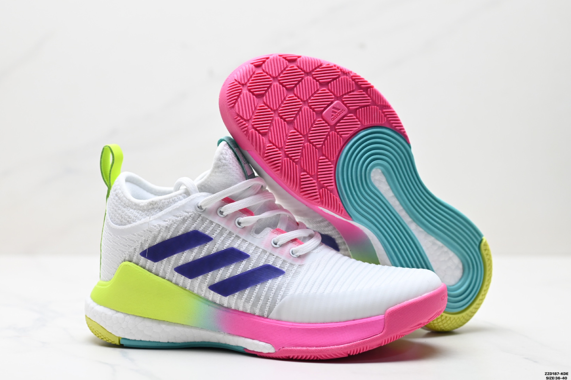 260 Adidas Crazyflight Mid 减震防滑 中帮 阿迪达斯 训练鞋  HP3377