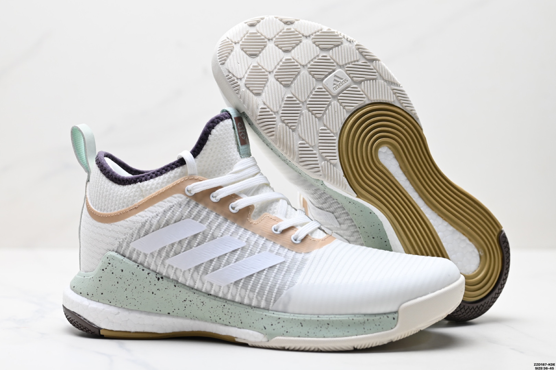 260 Adidas Crazyflight Mid 减震防滑 中帮 阿迪达斯 训练鞋  HP3377