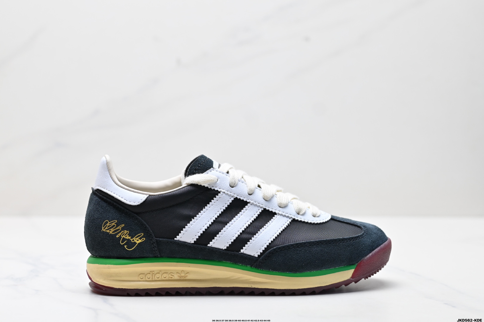 170 Bob Marley x Adidas SL 72 RS 三叶草复古休闲跑步鞋休闲运动鞋  JR7973