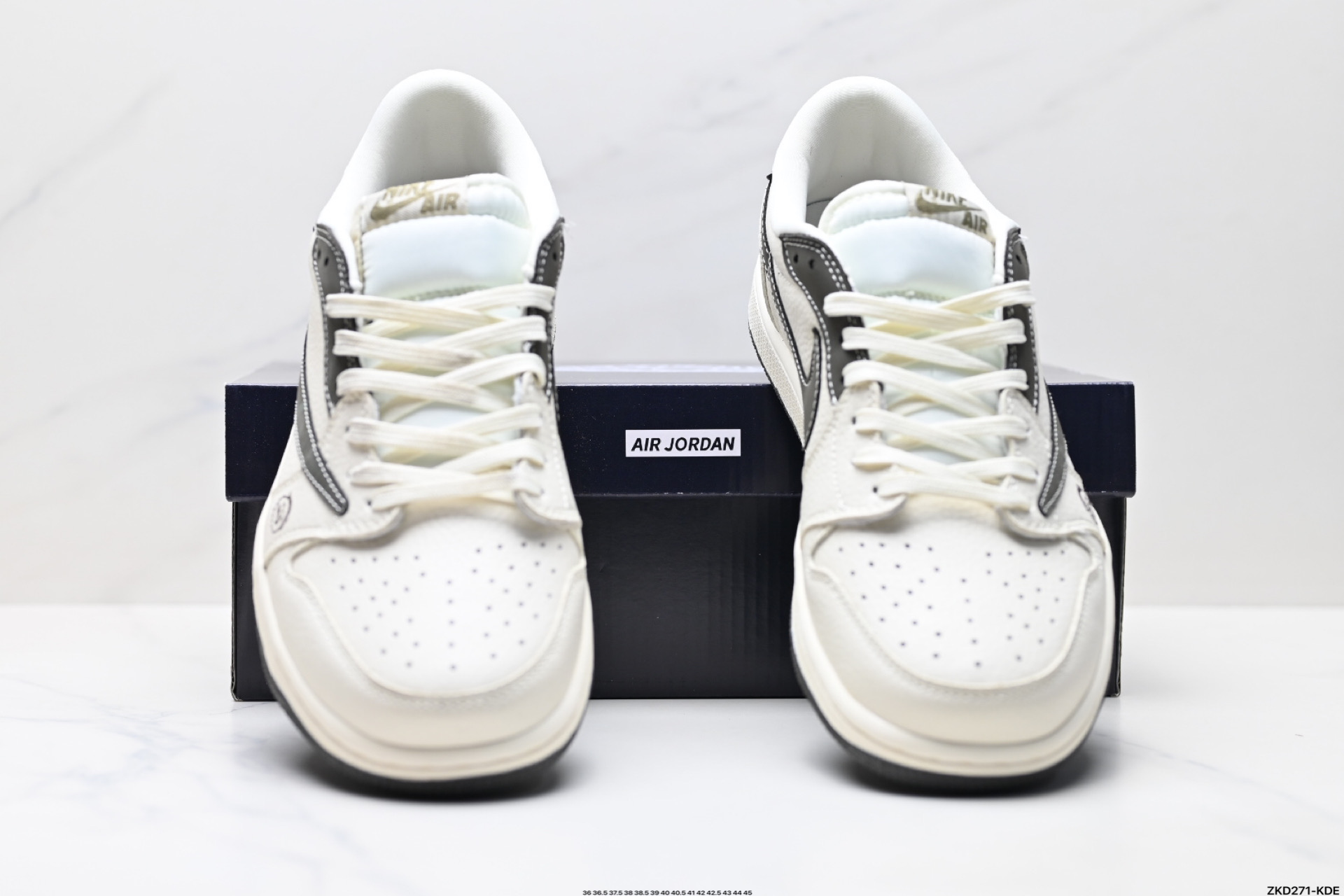 280 AJ1倒勾Travis Scott x Air Jordan 1 ” Reverse Mocha “ AJ1乔1 TS 闪电 联名倒钩 低帮文化篮球鞋  LD2025-006