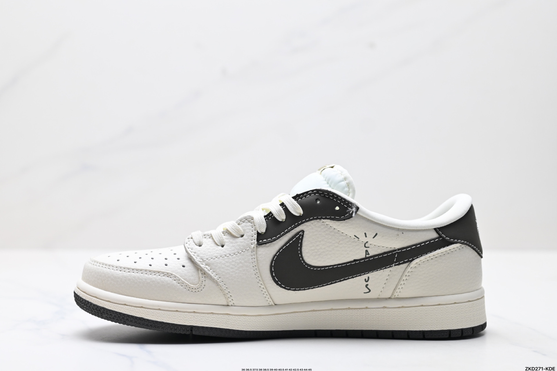 280 AJ1倒勾Travis Scott x Air Jordan 1 ” Reverse Mocha “ AJ1乔1 TS 闪电 联名倒钩 低帮文化篮球鞋  LD2025-006