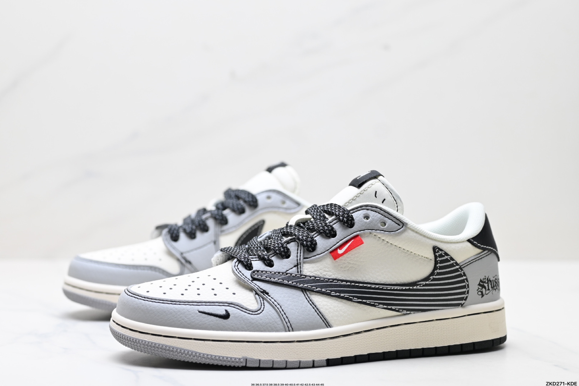280 AJ1倒勾Travis Scott x Air Jordan 1 ” Reverse Mocha “ AJ1乔1 TS 闪电 联名倒钩 低帮文化篮球鞋  JJ2508-550