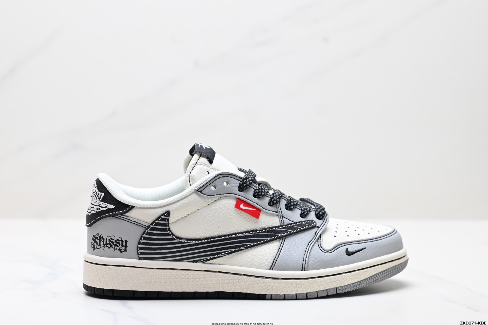 280 AJ1倒勾Travis Scott x Air Jordan 1 ” Reverse Mocha “ AJ1乔1 TS 闪电 联名倒钩 低帮文化篮球鞋  JJ2508-550