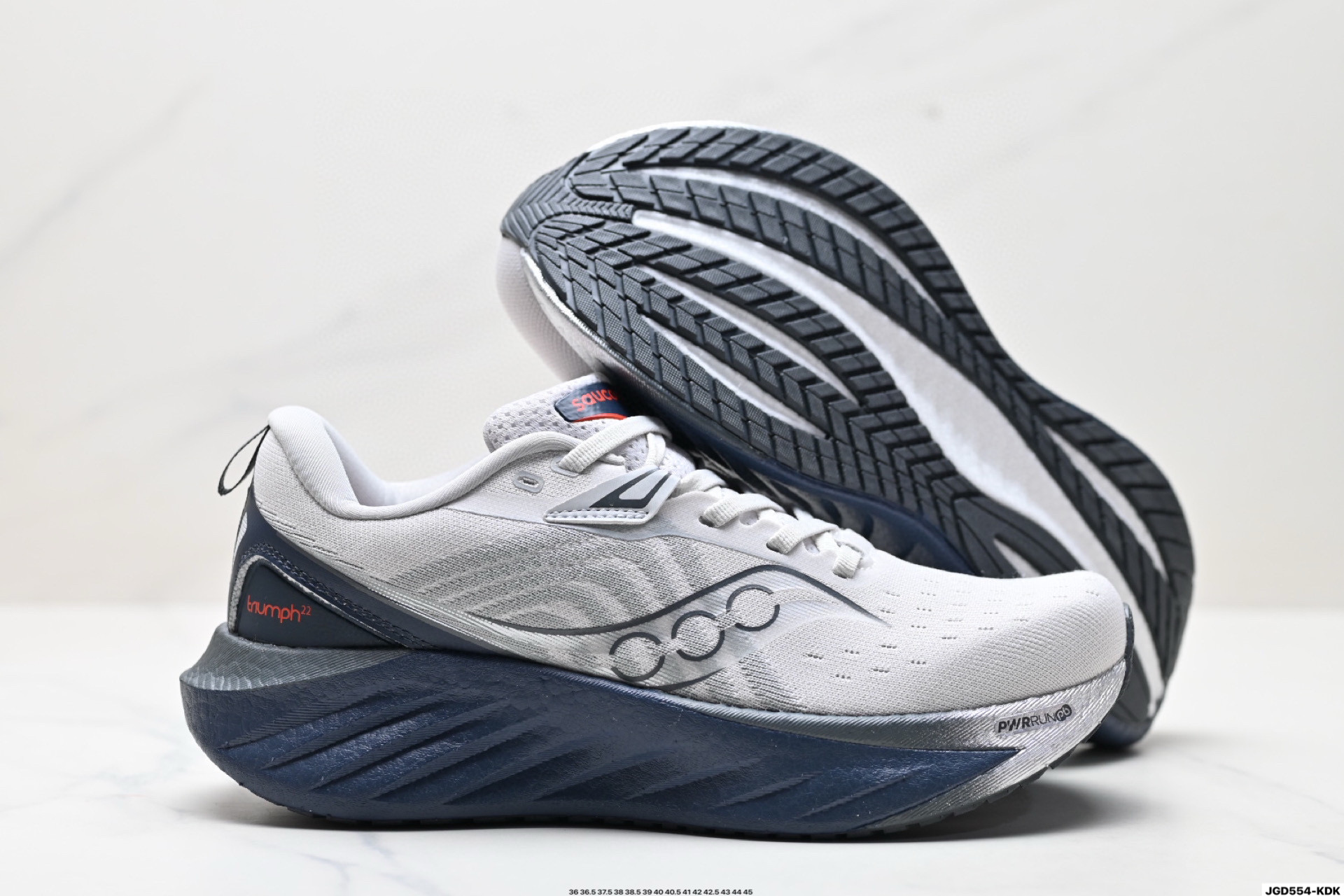 190 Saucony TRIUMPH 22 索康尼胜利 旗舰级缓震 慢跑减震透气 低帮训练跑步鞋  S20964-250