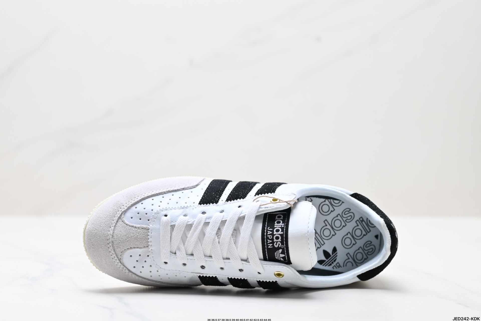 160 「T头鞋」JAPAN W复古薄底经典运动鞋女adidas阿迪达斯三叶草  lH5490